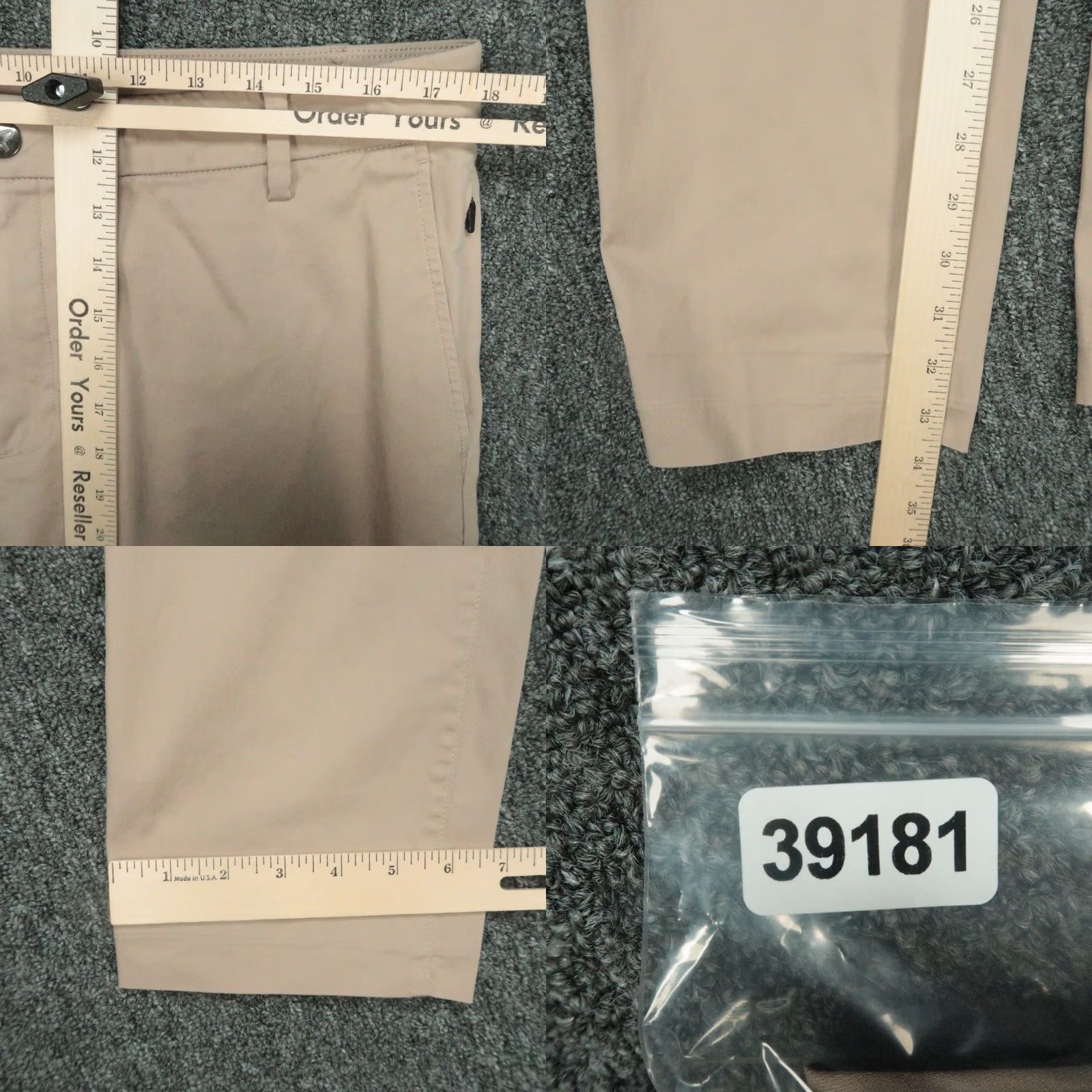 Vintage Birddogs Pants Mens 36x34 Khaki Tan Stretch Chino Zip Pocket Slim? (adjusted?) Size US 36 / EU 52 - 8 Thumbnail