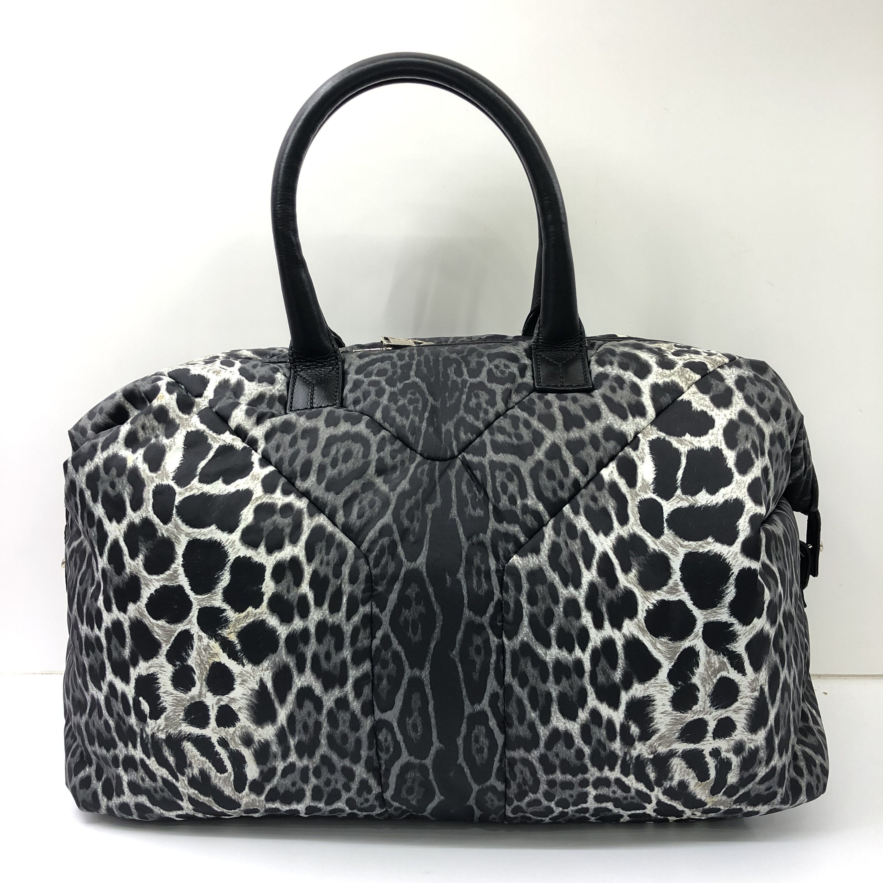 Yves Saint Laurent Yves Saint Laurent Easy Leopard Print Nylon Handbag Size ONE SIZE - 1 Thumbnail