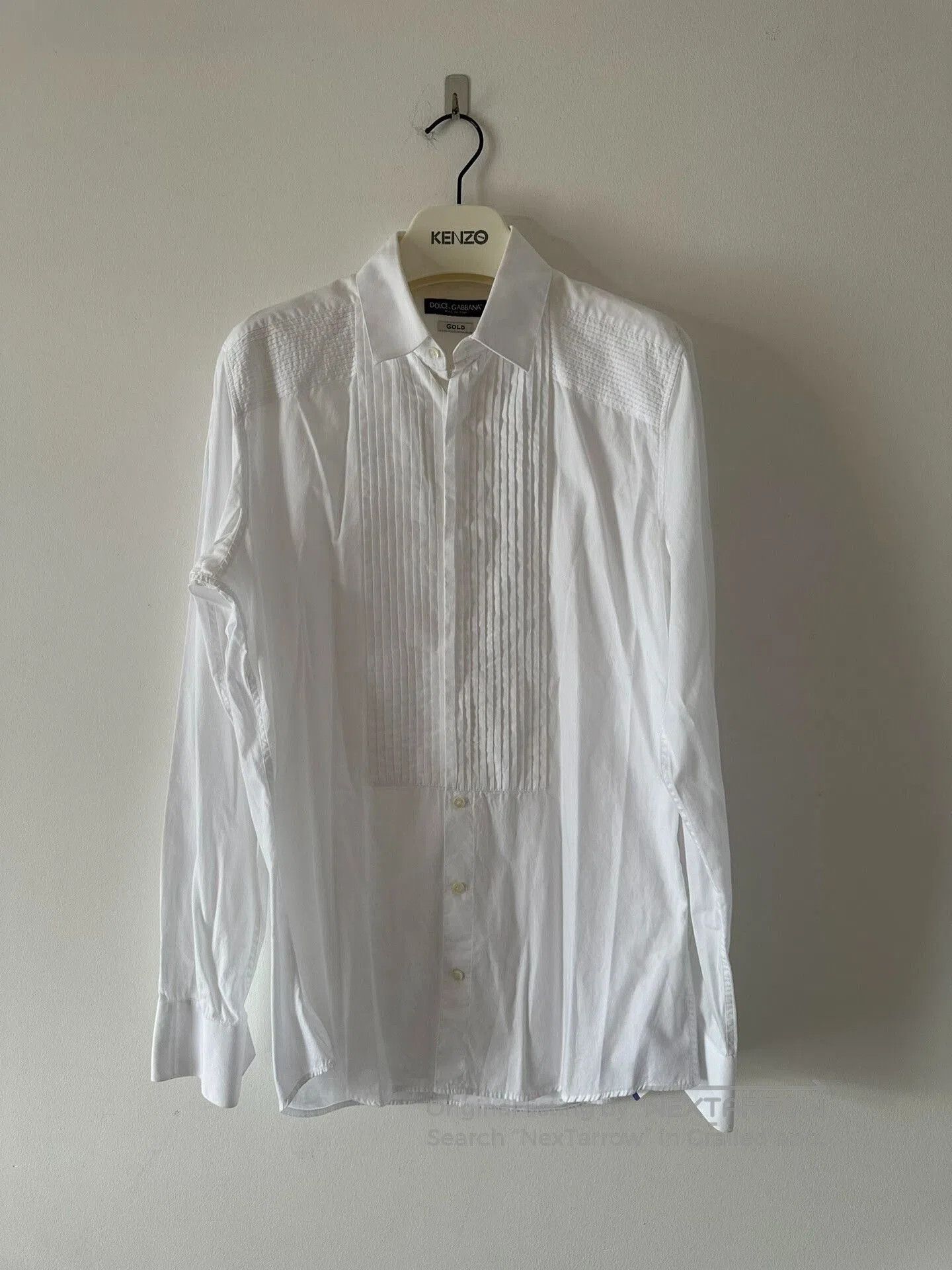 Dolce & Gabbana DG Men's Runway White Shirt. Size US XXS / EU 40 - 1 Thumbnail