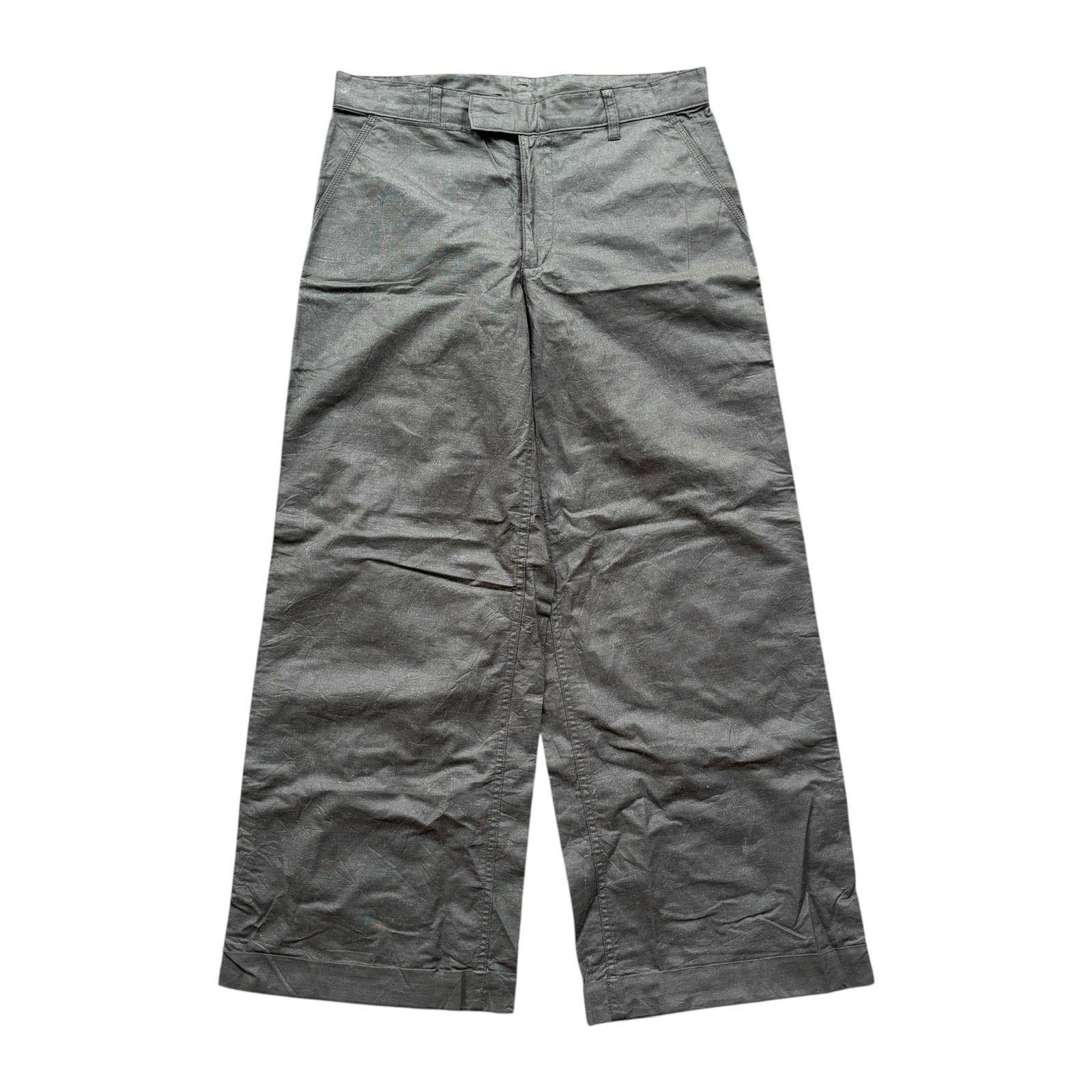 Issey Miyake tsumori chisato issey miyake wide leg coated trousers pants Size US 32 / EU 48 - 1 Thumbnail