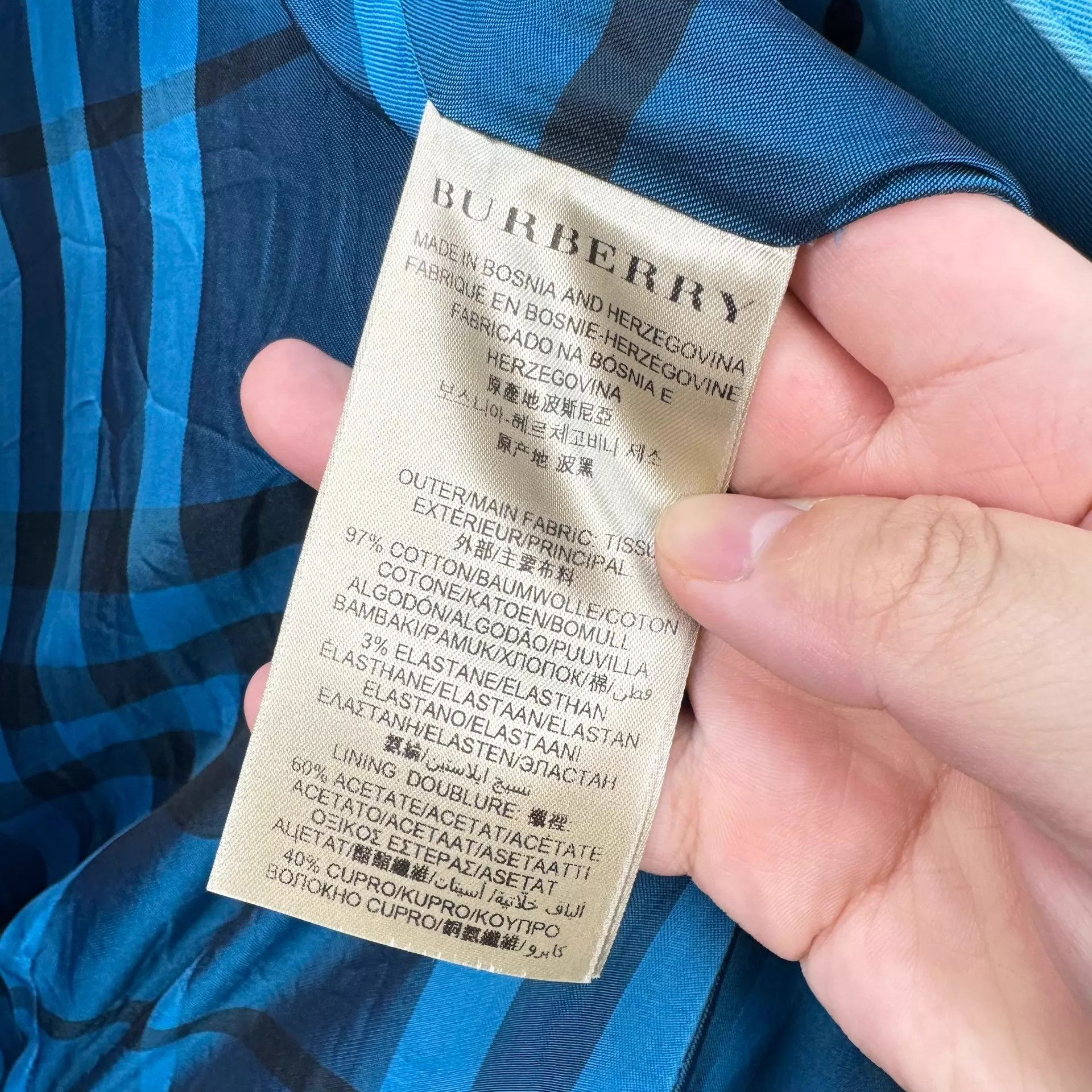 Burberry Burberry Double-Breasted Check Lined Trench Coat UK4 9/10 Size XS / US 0-2 / IT 36-38 - 7 Thumbnail