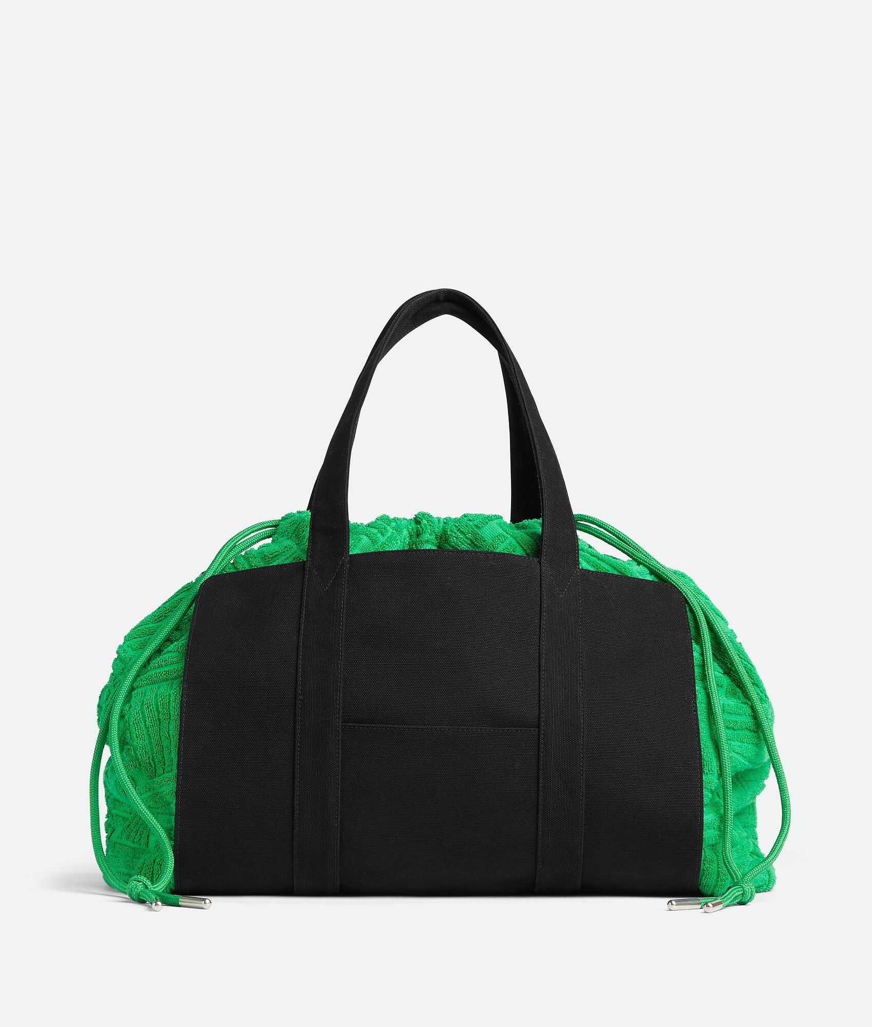 Bottega Veneta o1n1vont1125 Size: OS / Unisex Roll Up Bag in Black/Grass Size ONE SIZE - 1 Thumbnail