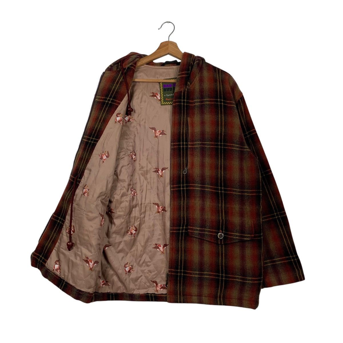 Japanese Brand Bad Guys Tartan Hooded Skate Jacket Size US M / EU 48-50 / 2 - 11 Thumbnail