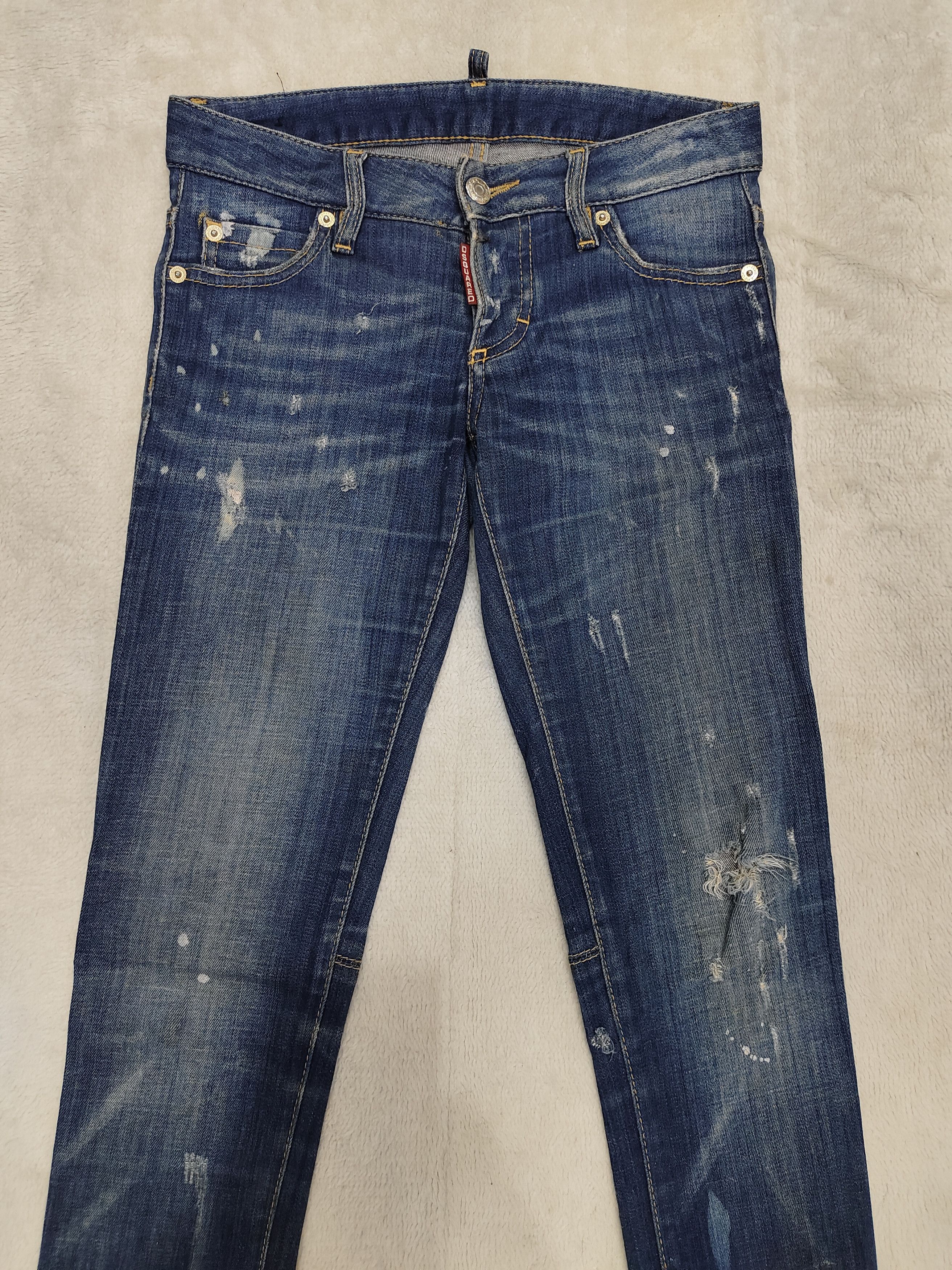 Dsquared2 💥Dsquared2 Distressed Super Skinny Jeans Size 27" / US 4 / IT 40 - 2 Thumbnail