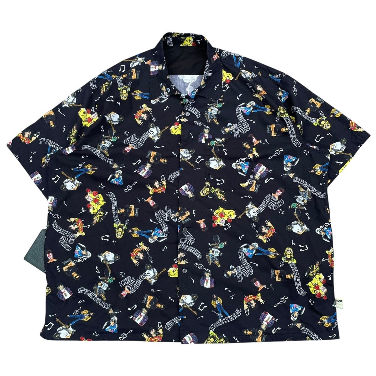 Beams Japan RARE Beams SSZ S/S21 Boxy AOP Answer Shirt Jacket in Black Size US XL / EU 56 / 4 - 3 Thumbnail