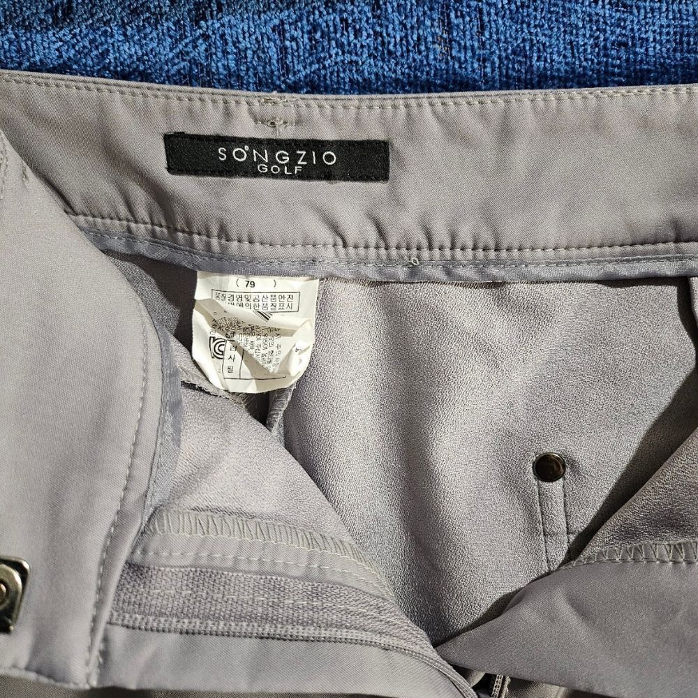SONGZIO Songzio Lined Crop Golf Silver Pants Large Size 27" / US 4 / IT 40 - 5 Thumbnail