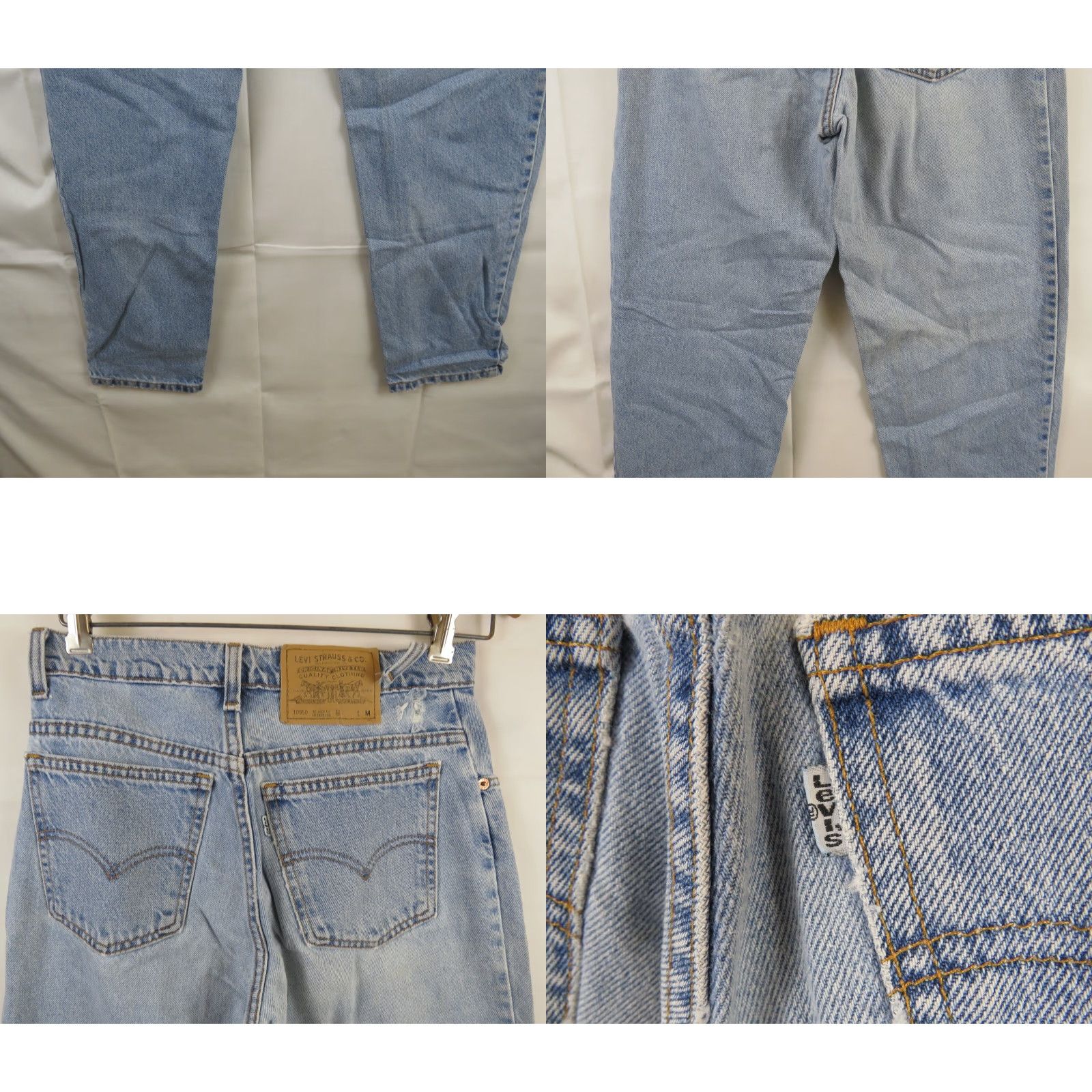 Levi's VINTAGE Levi's 950 Jeans Blue 7 MED Bootcut Mens 32x27 United States 1996 USA Made Jeans 550 Model Ladies? Size 27" / US 4 / IT 40 - 9 Thumbnail