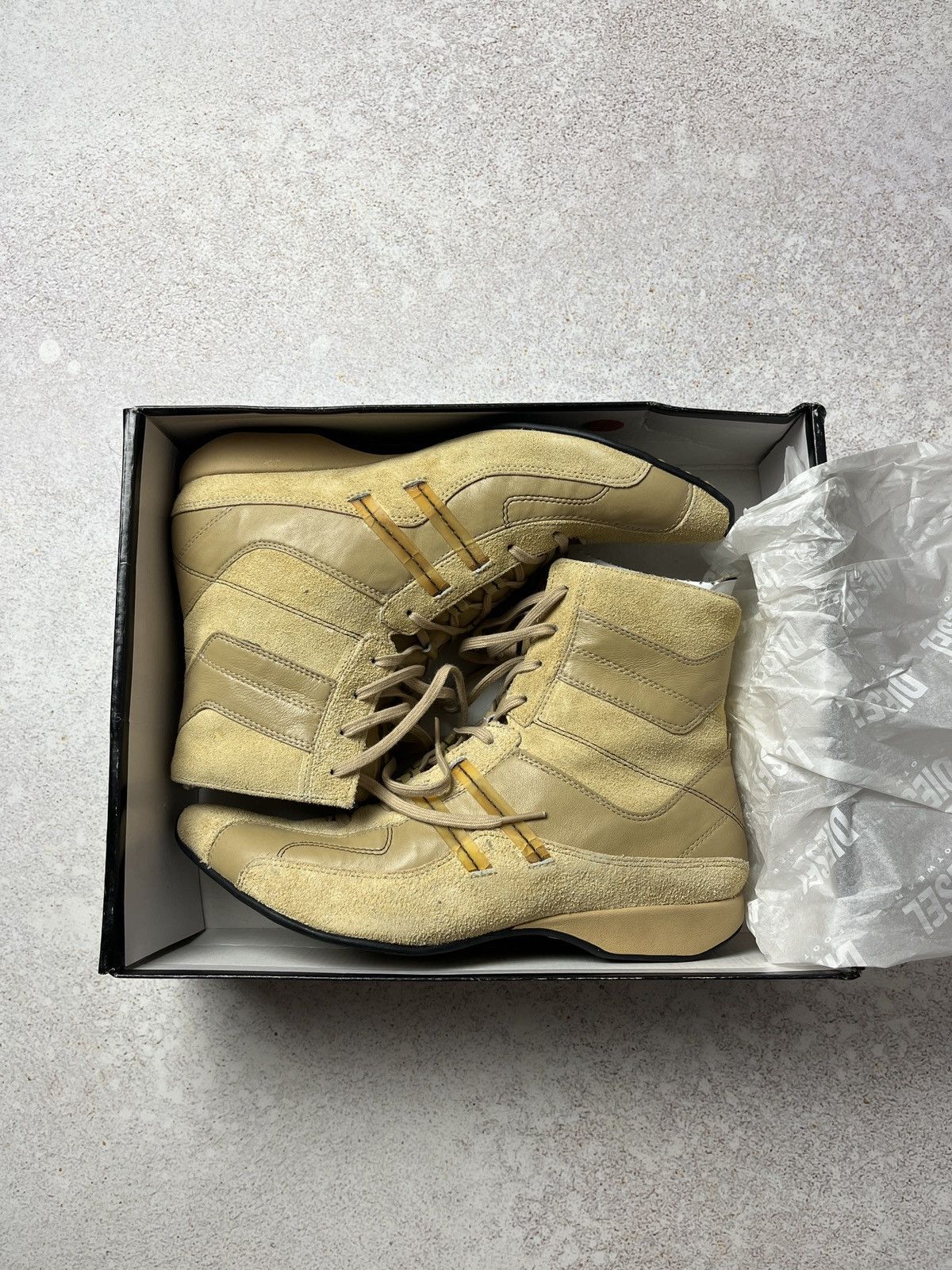 Diesel Vintage Diesel Y2K Foxtrott Leather Suede Sneakers Size US 11 / IT 41 - 1 Thumbnail