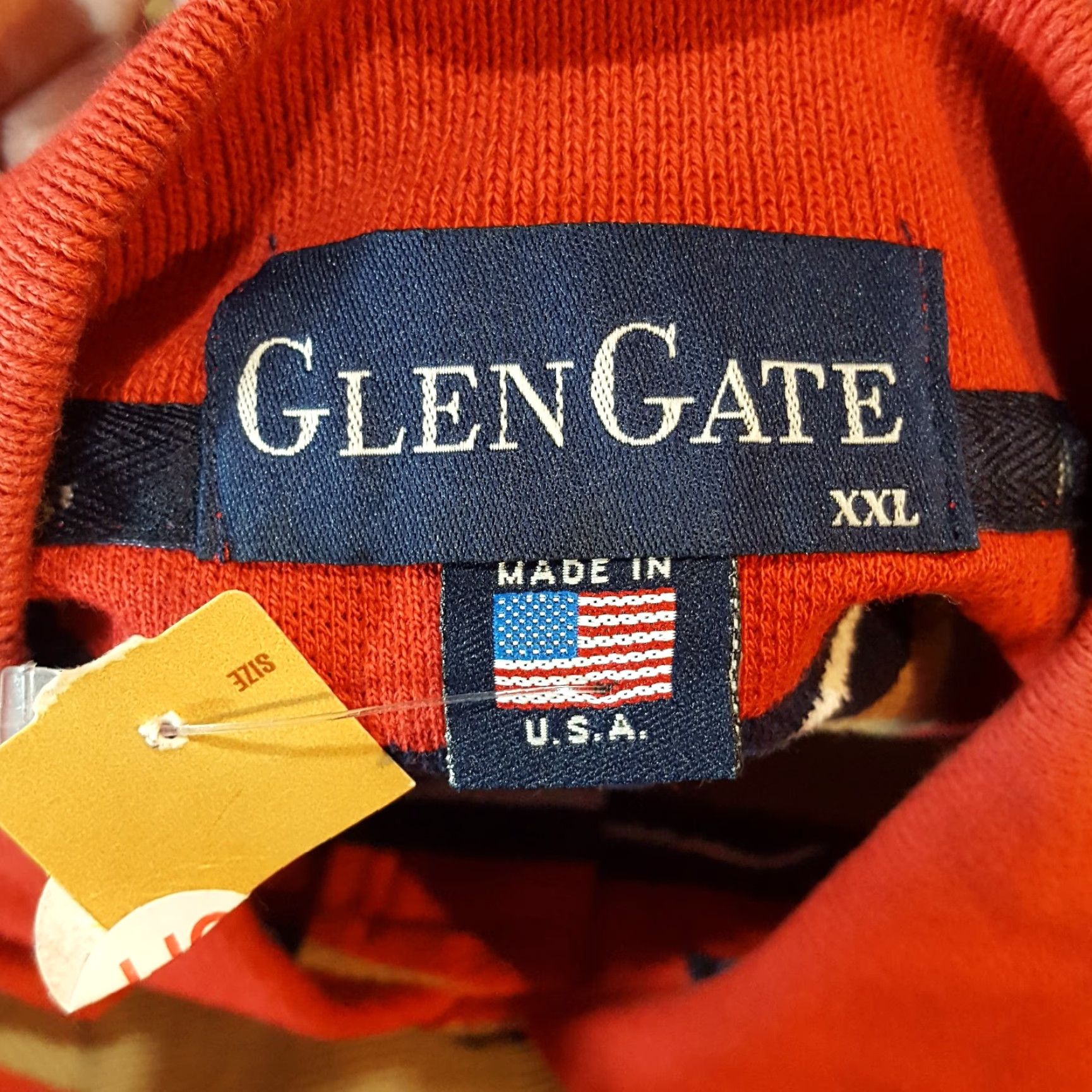 Vintage VINTAGE Glen Gate Polo Shirt Striped 2XL Red Short Sleeve Collared Casual Men’s Polo 90s Golf Grunge Retro Size US XXL / EU 58 / 5 - 8 Thumbnail