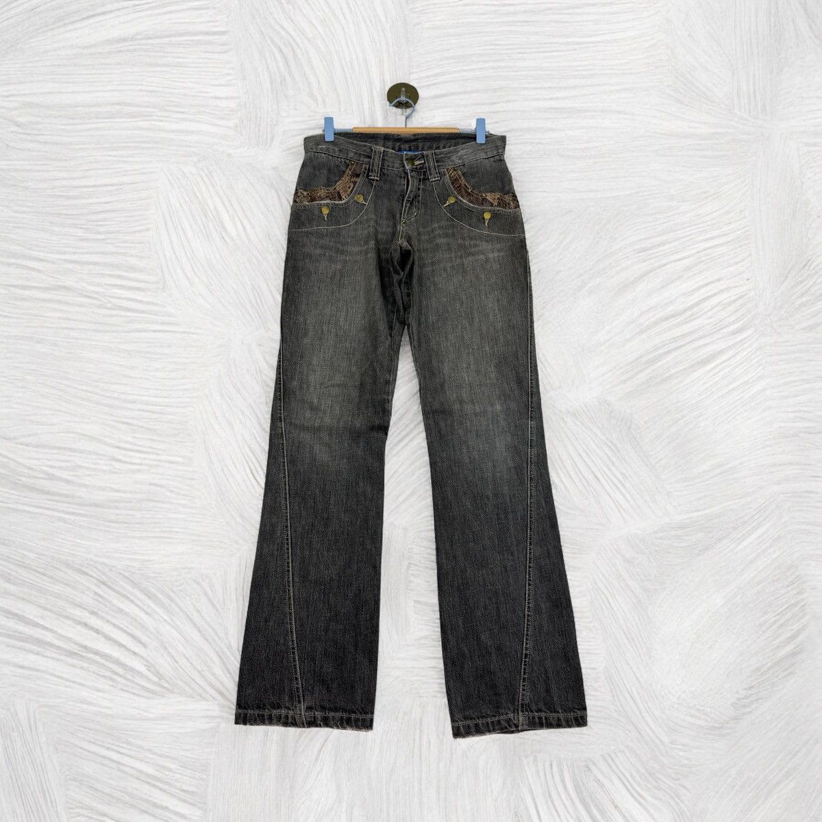 Hysteric Glamour × If Six Was Nine × Vintage TWISTED CUT TAKAIQ.COM SNAKE SKIN DENIM Size US 30 / EU 46 - 1 Thumbnail