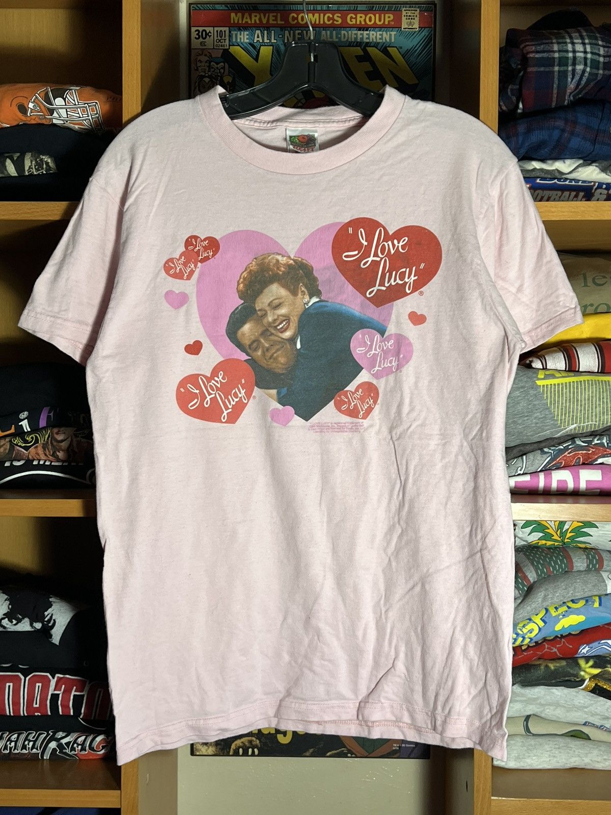 Fruit Of The Loom Vintage 90s I Love Lucy Tv Promo Tee Size M / US 6-8 / IT 42-44 - 1 Thumbnail