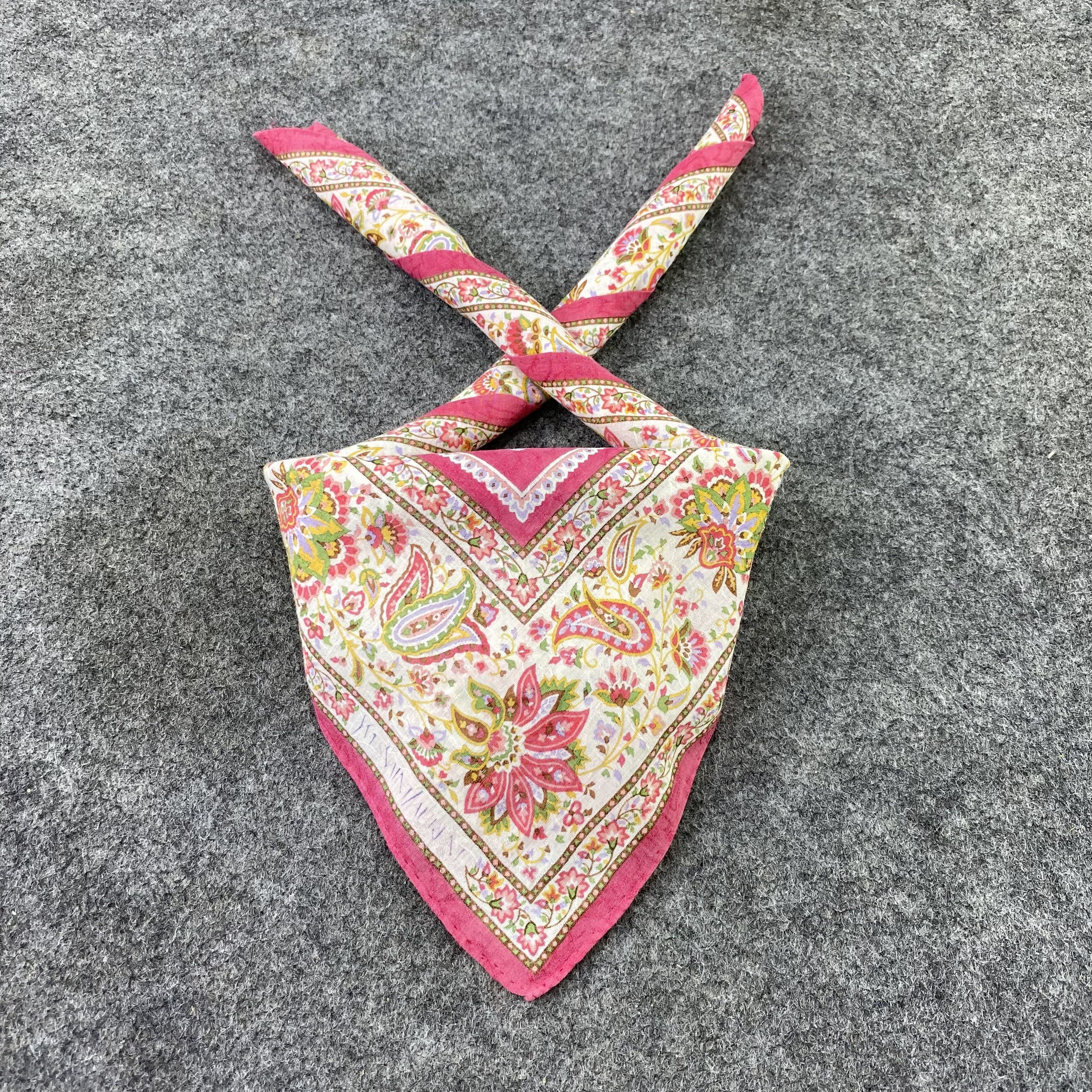 Vintage × Yves Saint Laurent Yves Saint Laurent Handkerchief / Bandana / Neckerchief-B892 Size ONE SIZE - 2 Thumbnail