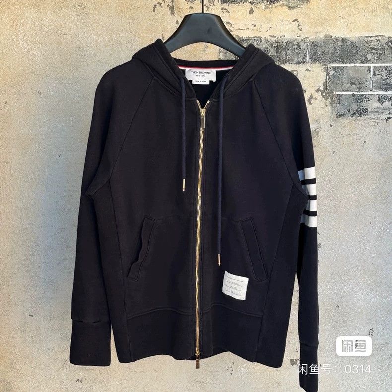 Thom Browne Thom browne Navy blue zipper jacket 2503-Nextarrow Size US L / EU 52-54 / 3 - 1 Thumbnail