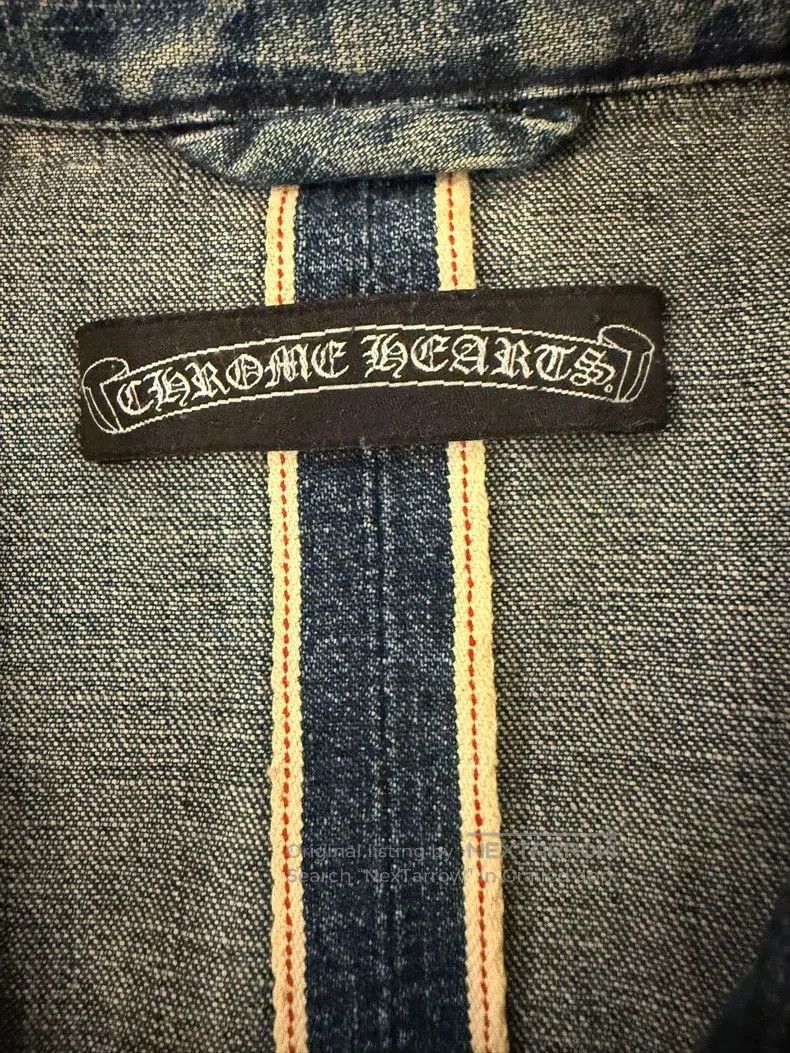 Chrome Hearts Chrome Hearts Denim Shirt with Leather Details- Size US L / EU 52-54 / 3 - 3 Thumbnail