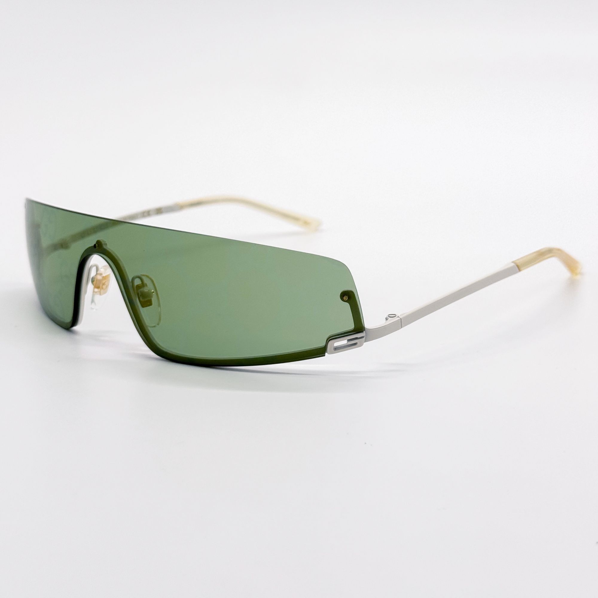 Gucci NEW GUCCI GG1561S 003 SHIELD GREEN UNISEX SUNGLASSES GUCCI Size ONE SIZE - 8 Thumbnail