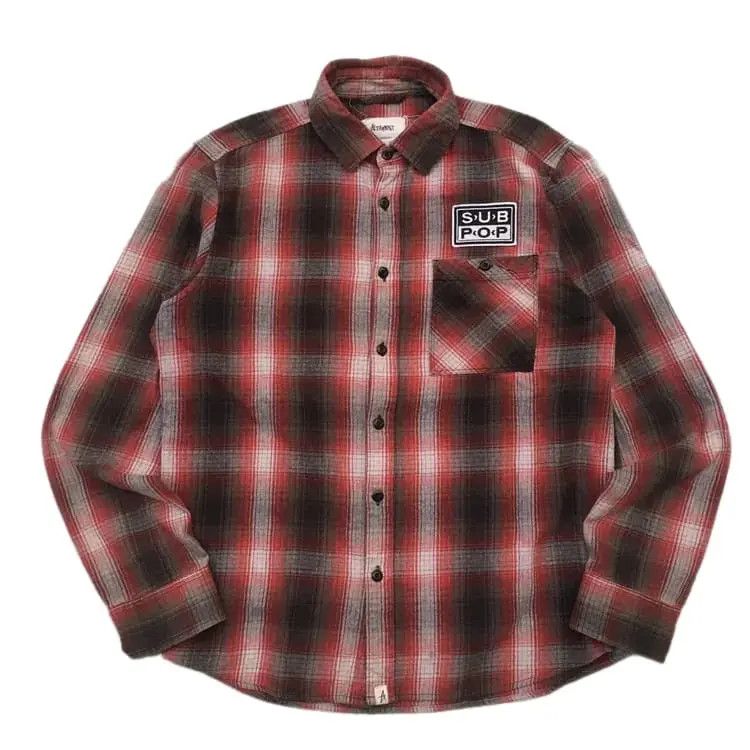 Altamont Limited Edition Sub Pop x Altamont Logo Patch Flannel Size US M / EU 48-50 / 2 - 1 Thumbnail