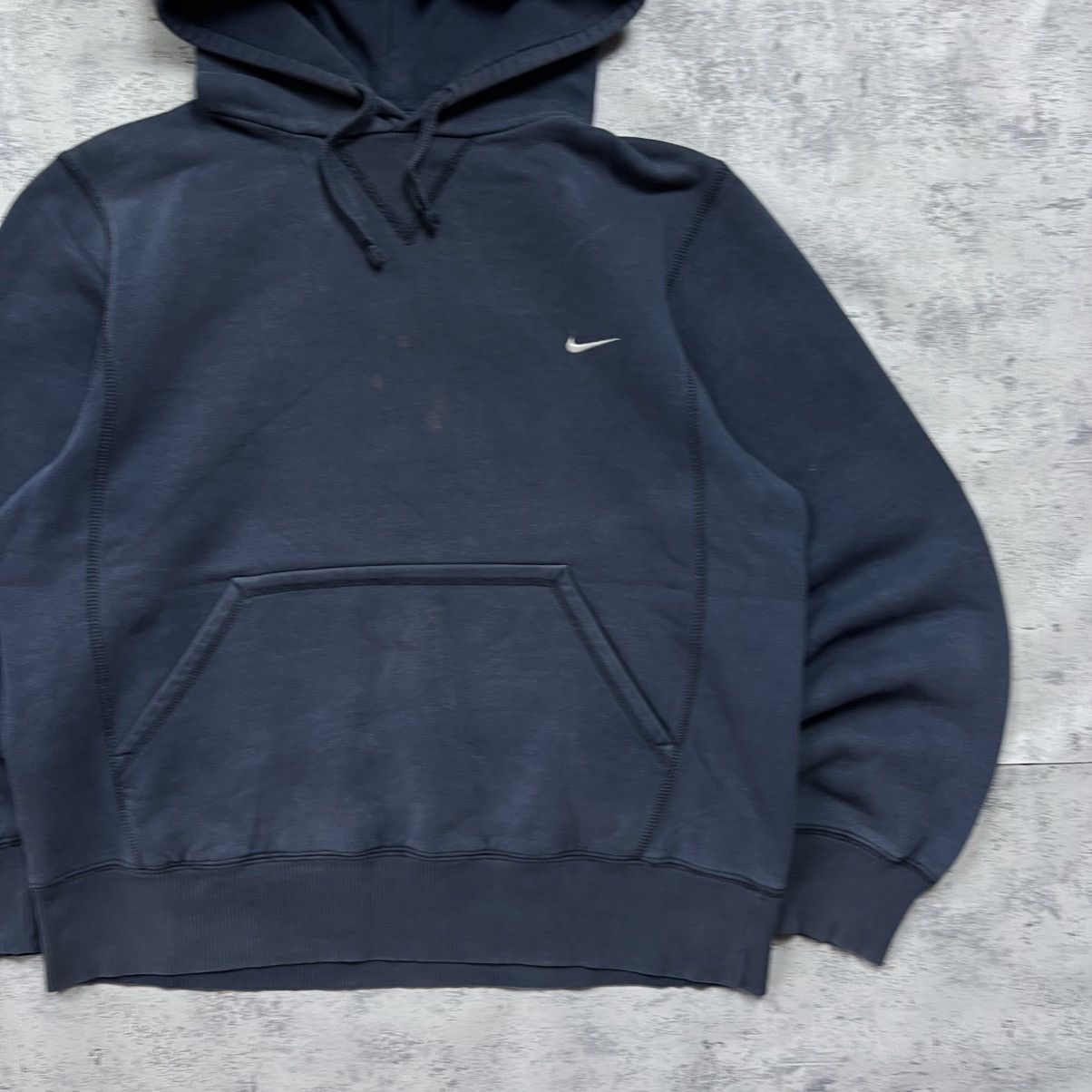 Nike 90s NIKE SWOOSH VINTAGE Y2K BLANK OVERSIZED RETRO HOODIE Size US S / EU 44-46 / 1 - 3 Thumbnail