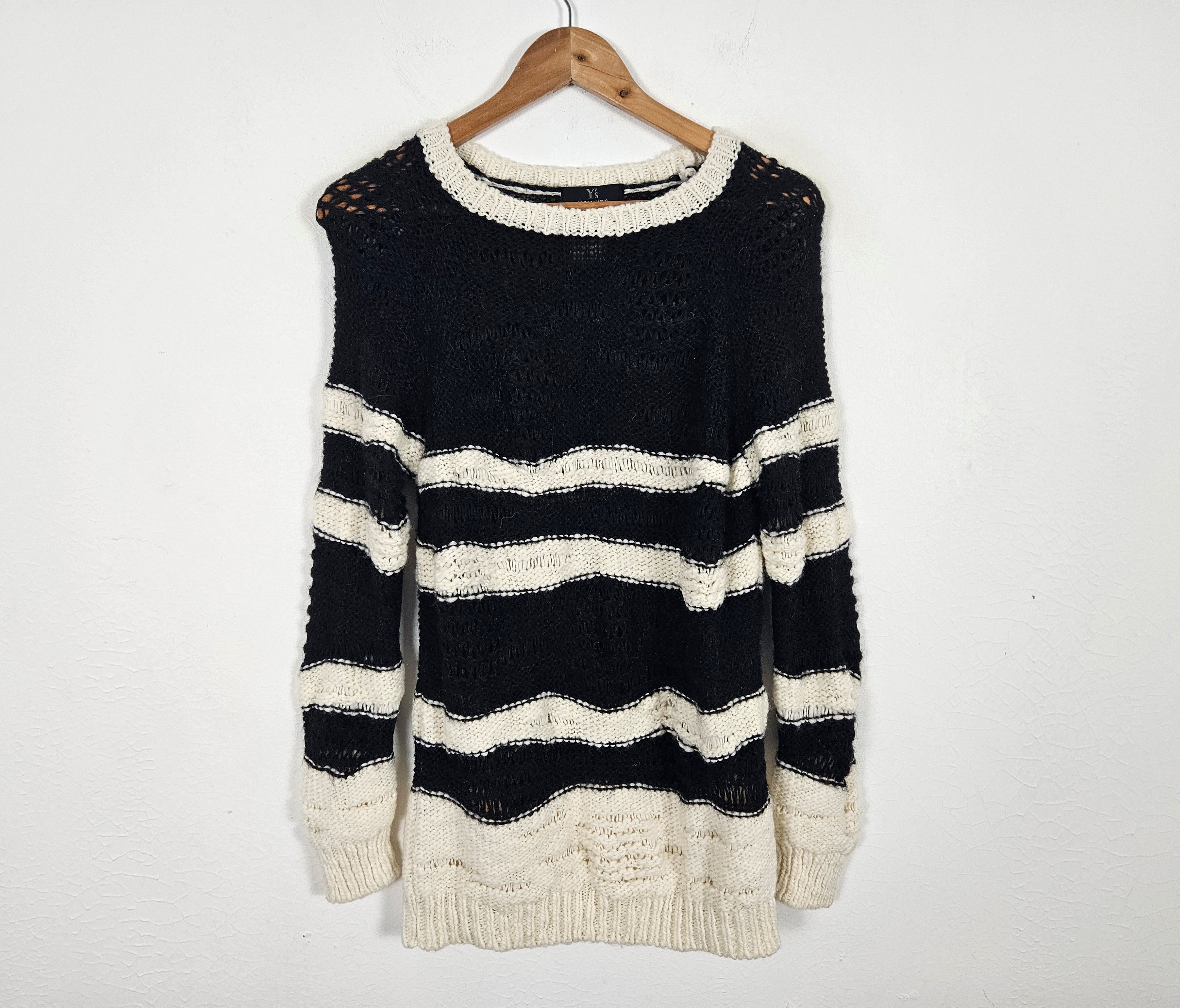 Yohji Yamamoto Yohji Yamamoto Y's for Men Knit mohair Sweatshirt Size US L / EU 52-54 / 3 - 3 Thumbnail