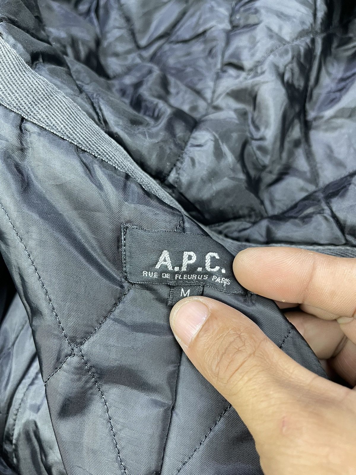 A.P.C. A.P.C Canadian Winter Coat Checked Grey Mod Jackets Size US M / EU 48-50 / 2 - 15 Thumbnail