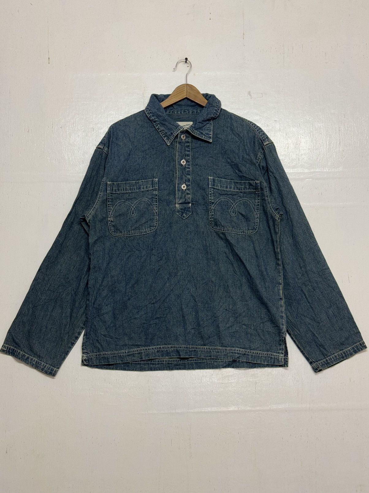 Vintage Vintage Genuine Idot Pullover Denim Size US M / EU 48-50 / 2 - 1 Thumbnail