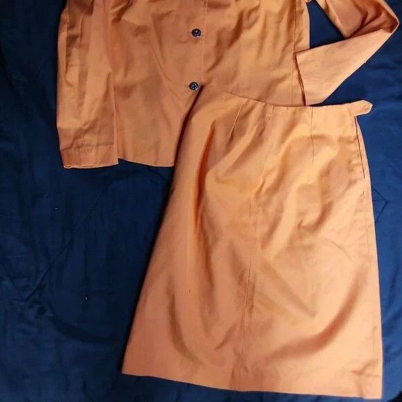 Other Vintage 70s Miss Pat Stay Shape Skirt & Blazer Jacket Set Size M / US 6-8 / IT 42-44 - 2 Thumbnail