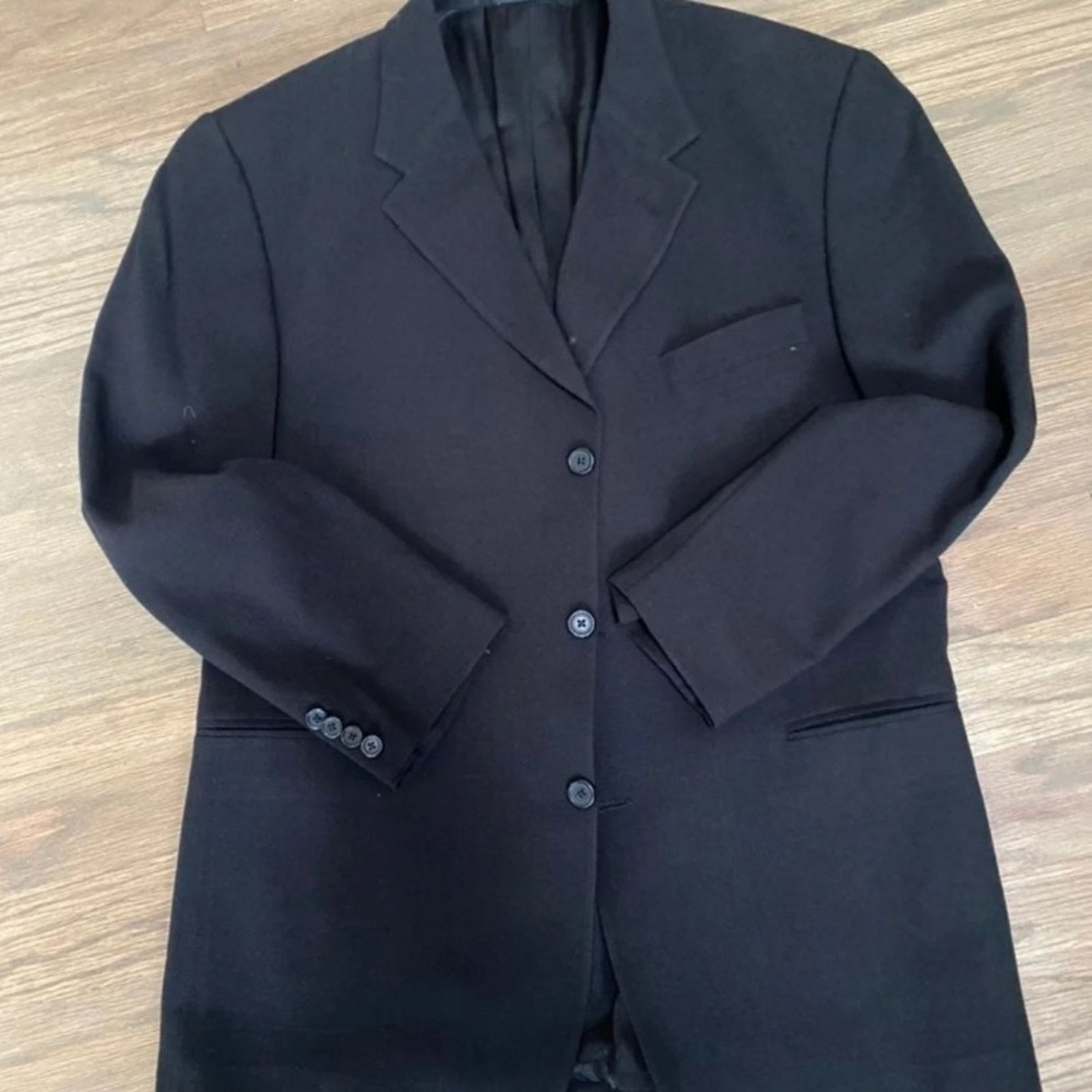 Jhane Barnes Jhane Barnes Black 3 Button Blazer Size 40S Size 40S - 1 Thumbnail