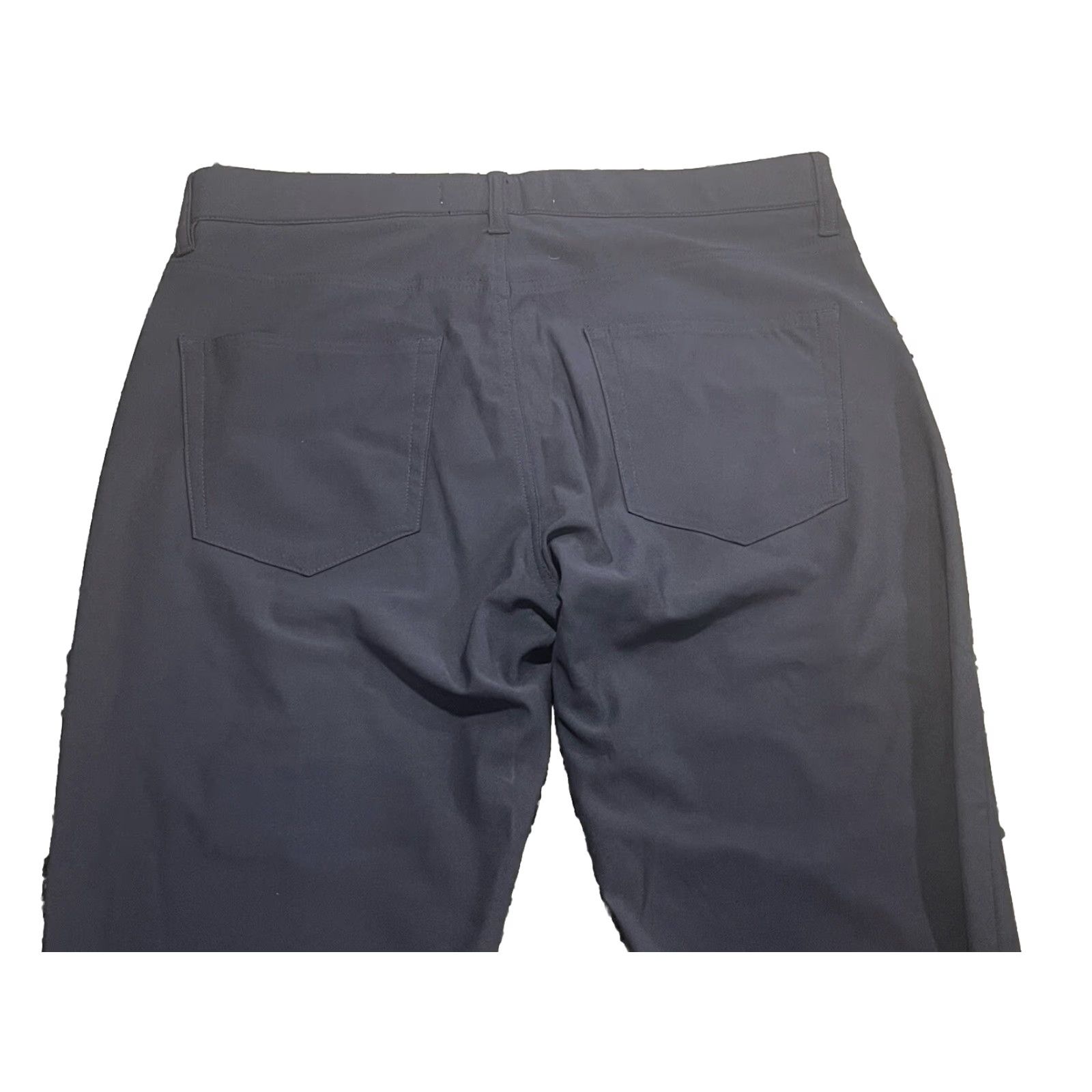 Vintage VINTAGE Tailor Vintage Luxe Performance Pants Chino Slim Blue 34x29.5 Mens Regular Polyester Button Zipper Flat Front Size US 34 / EU 50 - 6 Thumbnail