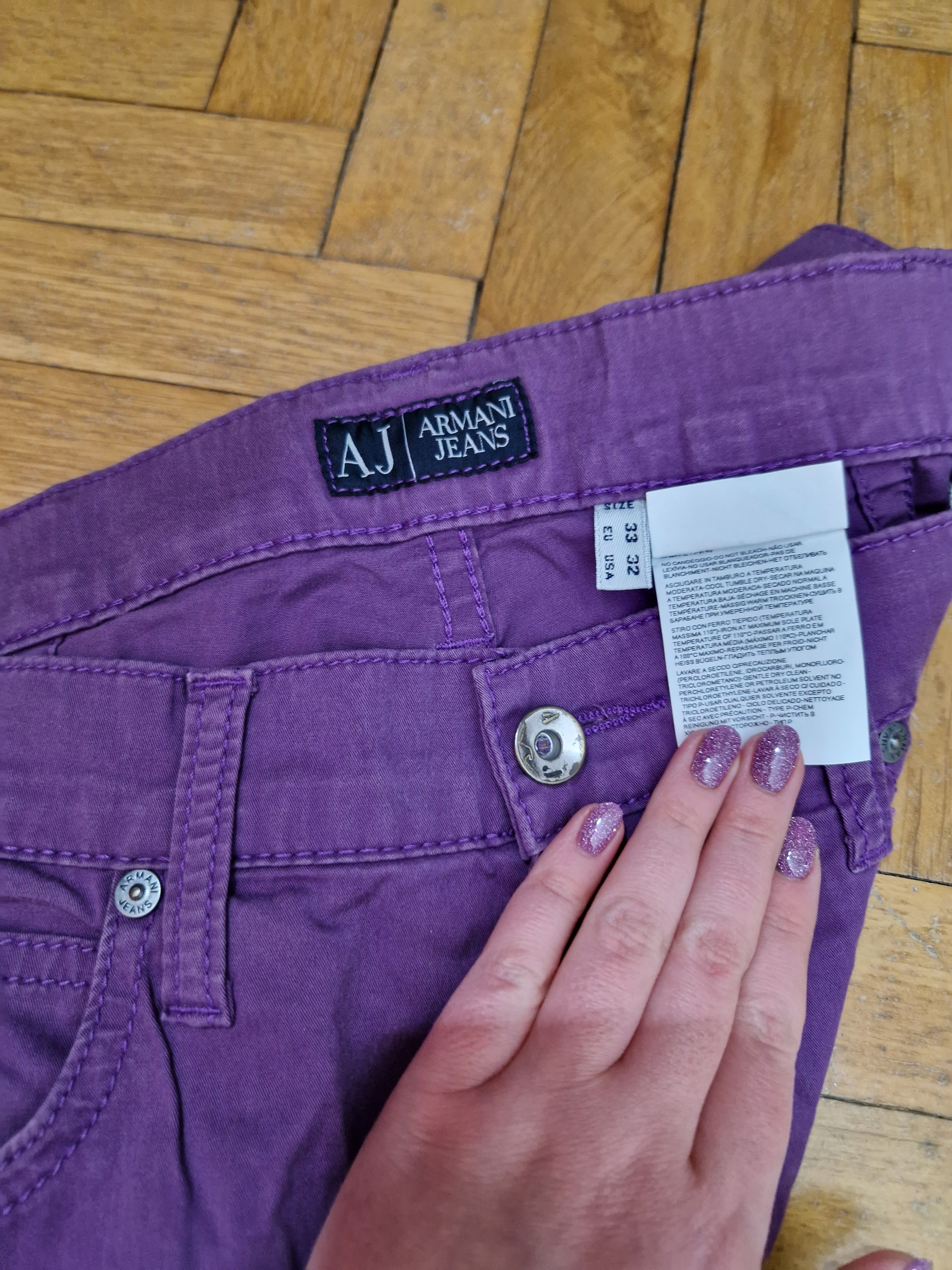Armani Armani vintage purple pants Size 26" / US 2 / IT 38 - 3 Thumbnail