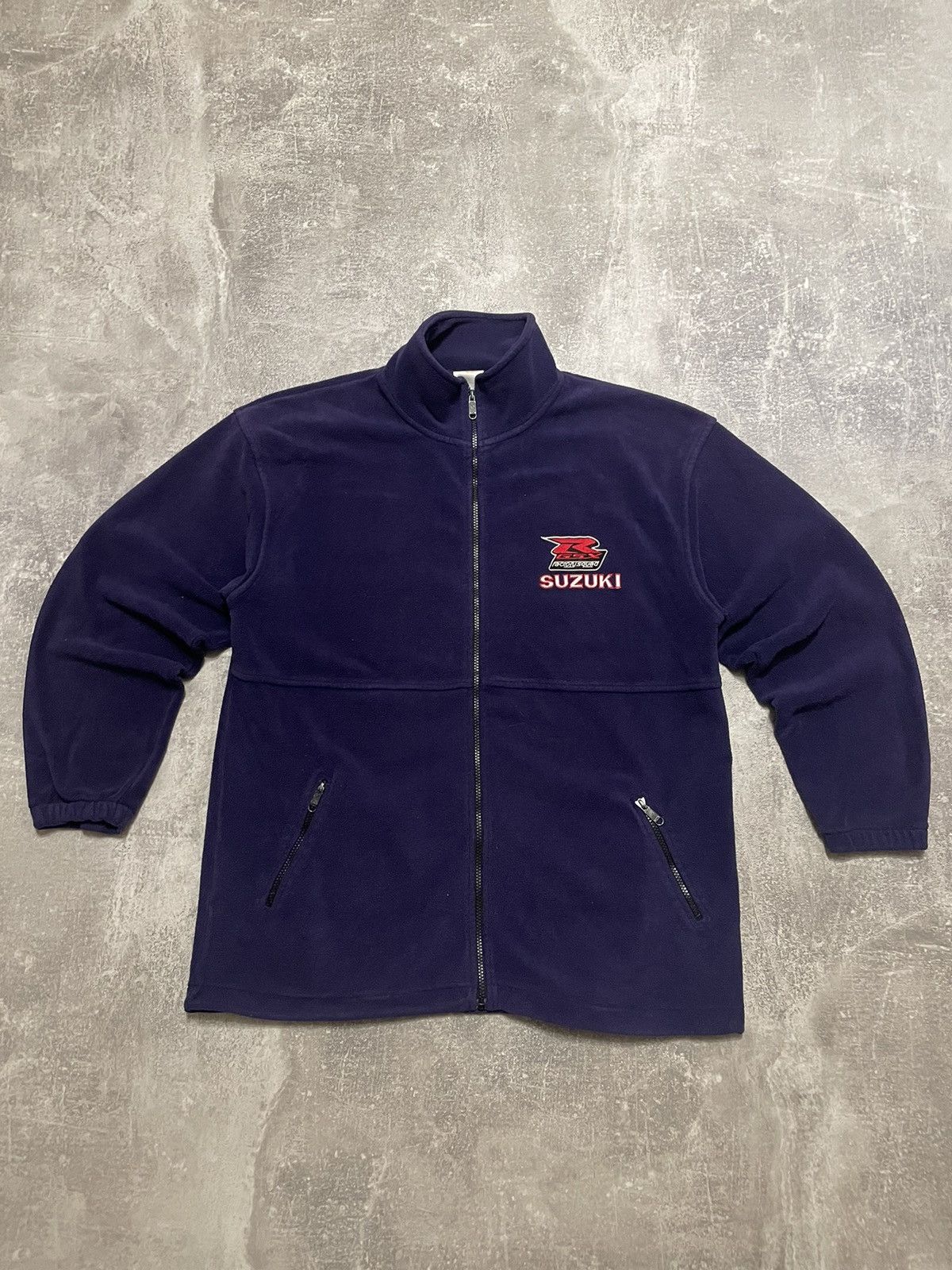 Other Vintage Suzuki R-GSX Factory Squad Racing Fleece Jacket Size US L / EU 52-54 / 3 - 1 Thumbnail
