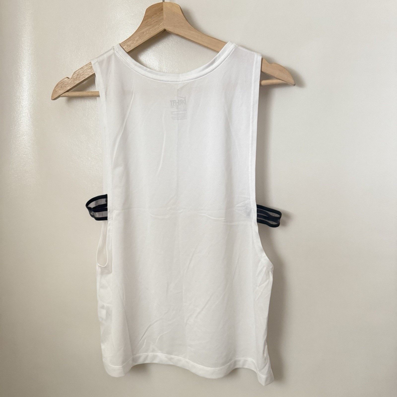 Nike Nike Dri-Fit Training Tank Top Tee White Swoosh Gym Loose Size S / US 4 / IT 40 - 2 Thumbnail