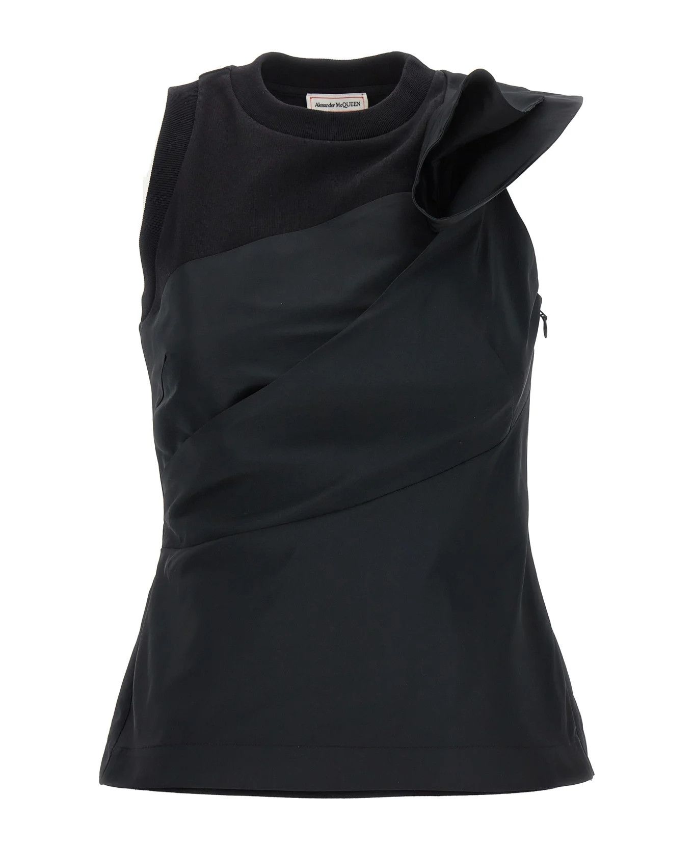 Alexander McQueen o1y0325 Tank Top in Black Size M / US 6-8 / IT 42-44 - 1 Thumbnail