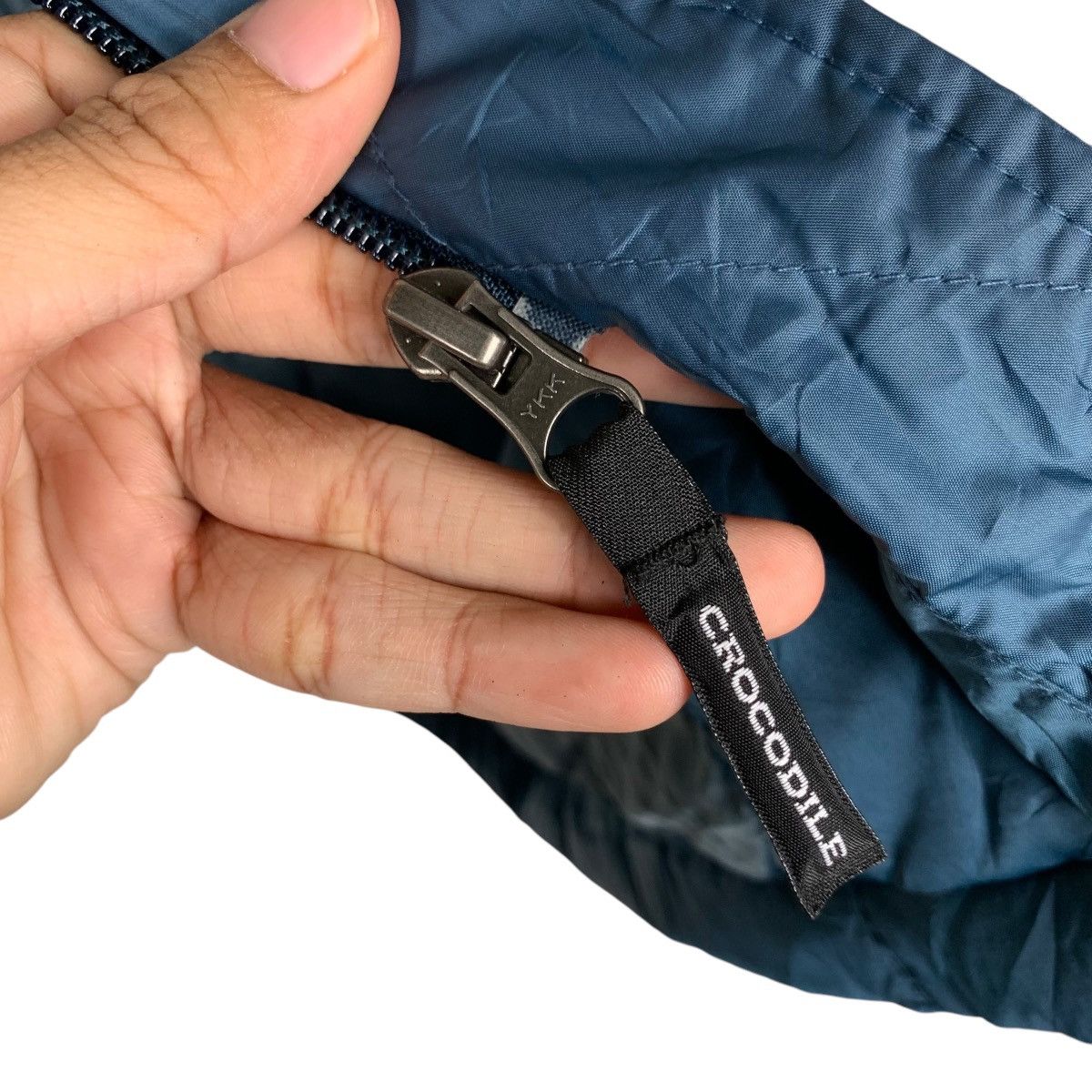 Japanese Brand CROCODILE Blue Puffer Jacket Down Jacket #1527-C68 Size US L / EU 52-54 / 3 - 14 Thumbnail