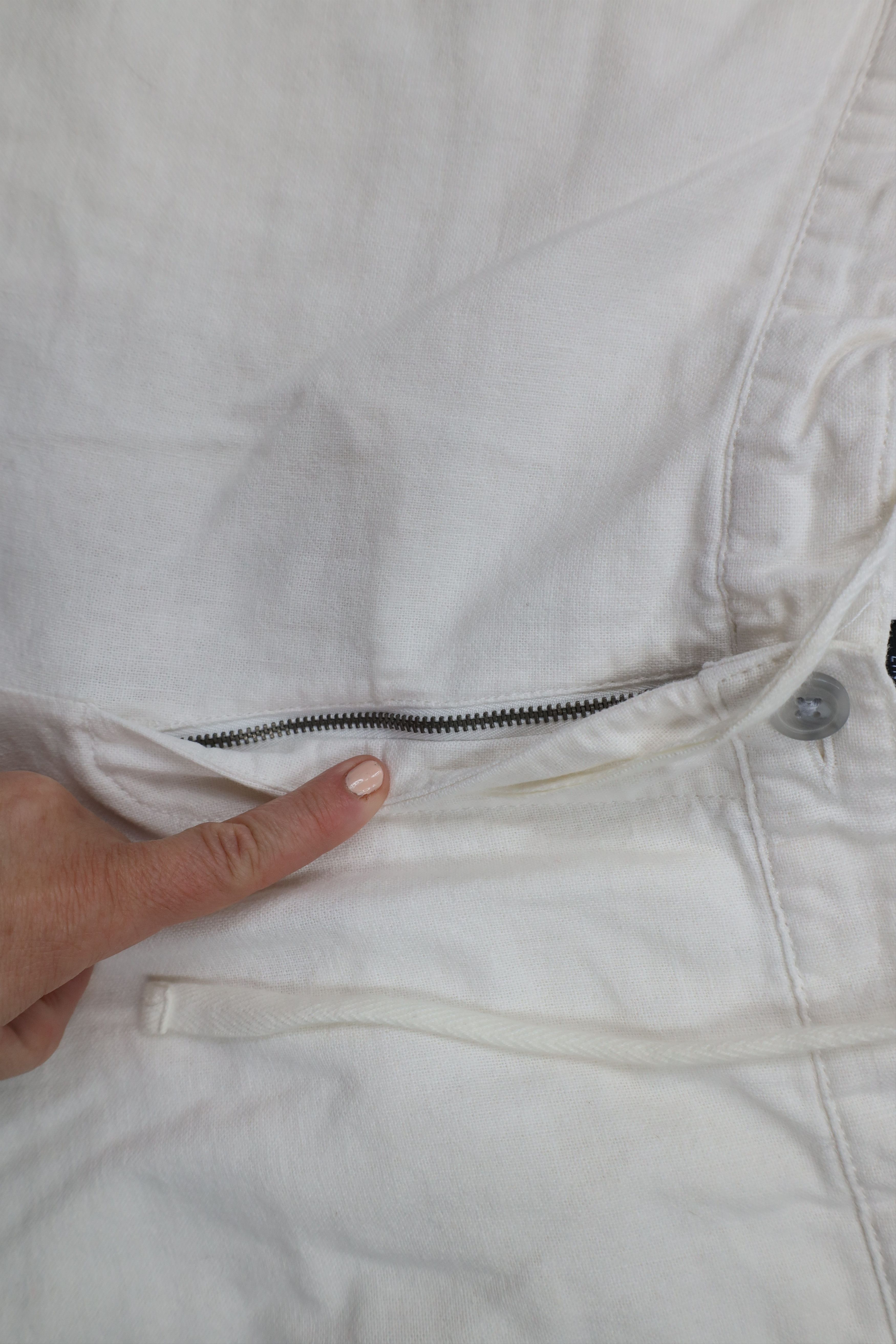 Vintage Vintage Y2K Streetwear Blend Wide Leg Harem Pants White Size US 38 / EU 54 - 7 Thumbnail