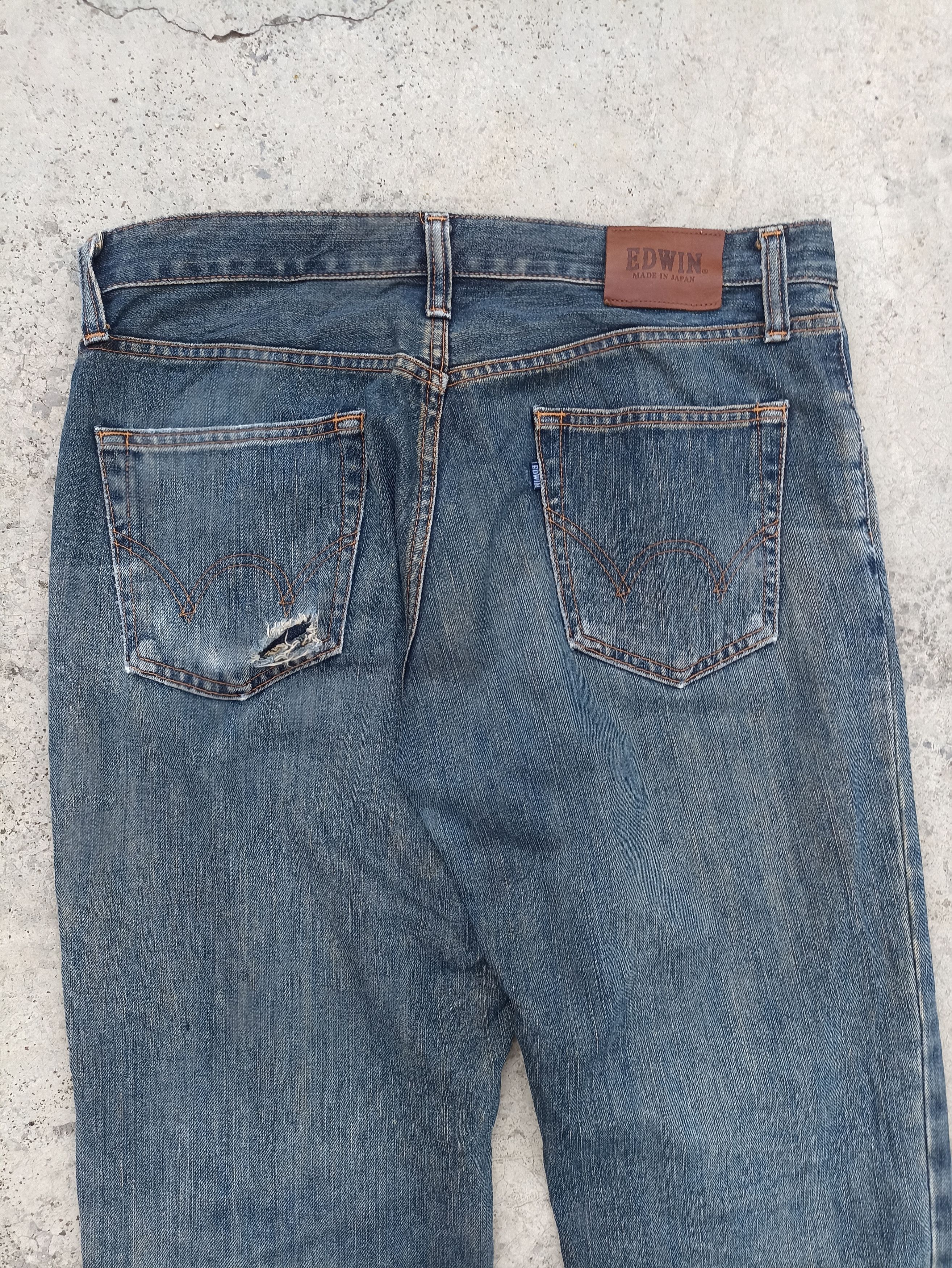 Beauty Beast Vintage Edwin Jeans distressed beauty beast Size US 34 / EU 50 - 6 Thumbnail