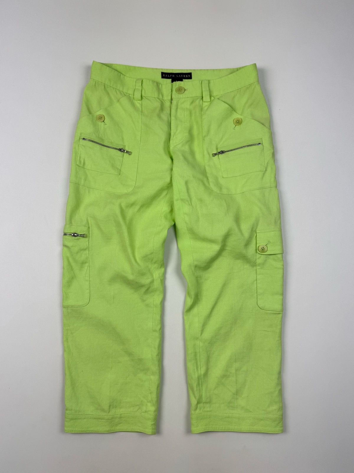 Ralph Lauren Black Label Ralph Lauren Black Label Linen Blend Capri Cargo Pants Size 27" / US 4 / IT 40 - 2 Thumbnail