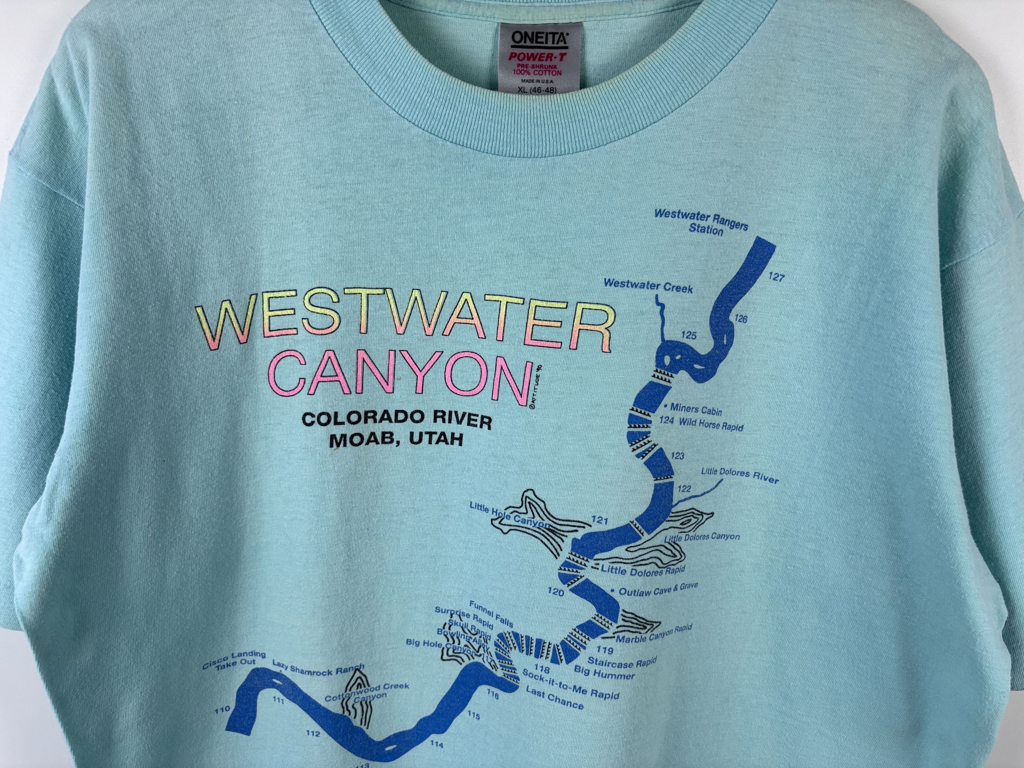 Vintage Westwater Canyon Sheri Griffith River Expeditions T-Shirt Size US XL / EU 56 / 4 - 3 Thumbnail