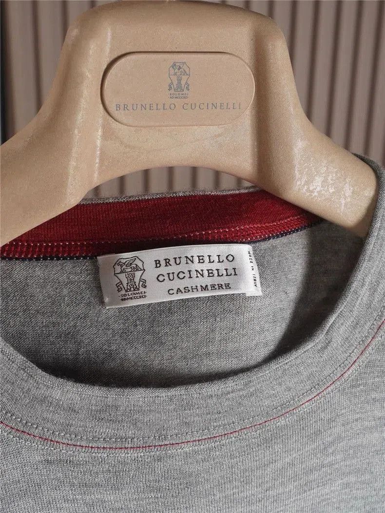 Brunello Cucinelli Brunello Cucinelli Cashmere Silk Sweater. Size US XL / EU 56 / 4 - 3 Thumbnail