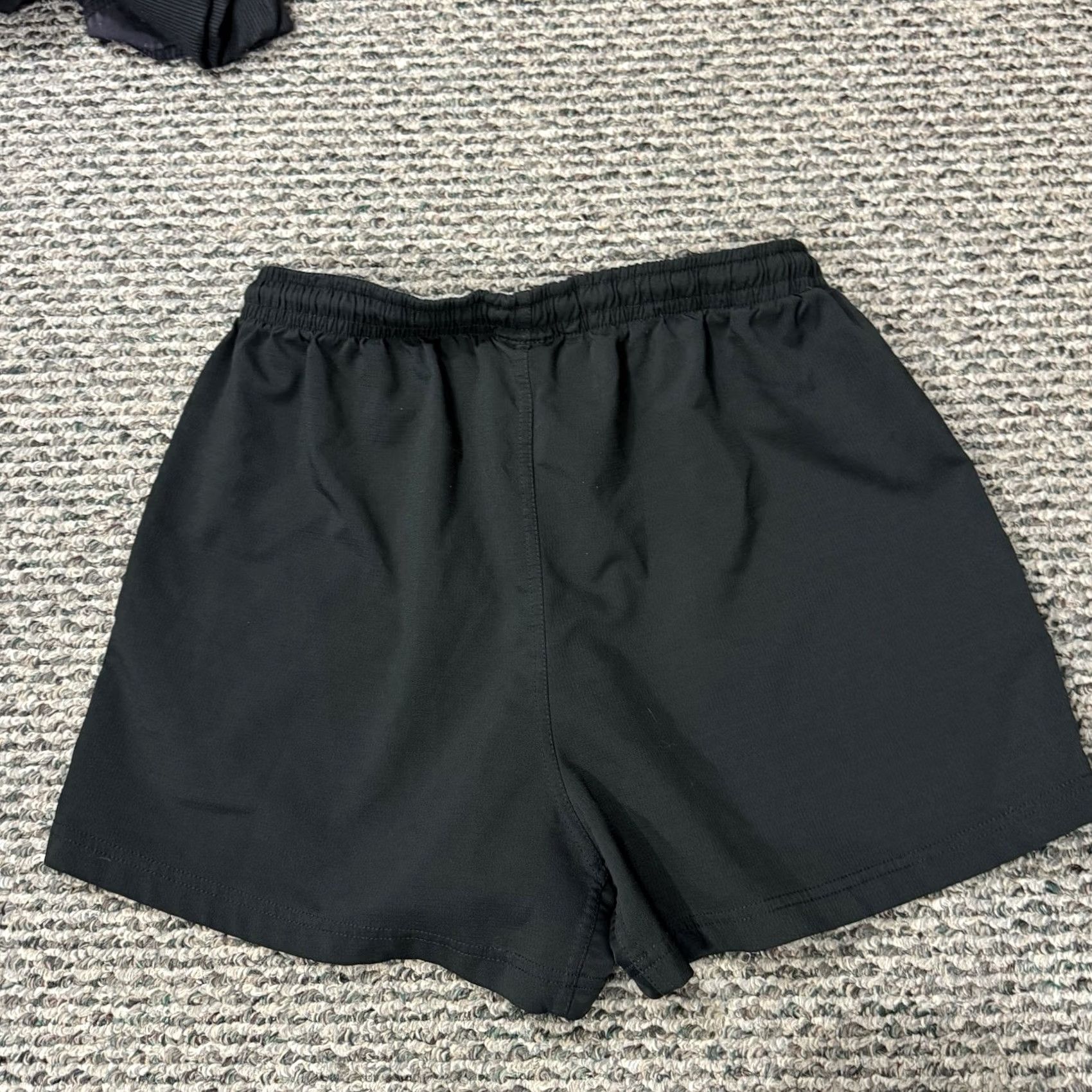 Vintage VINTAGE Steamroller Rugby Shorts Mens Large Black Sport Athletic Stretch Outdoor Slim Athletic Pockets 4 in Inseam Mens Size US 33 - 6 Thumbnail