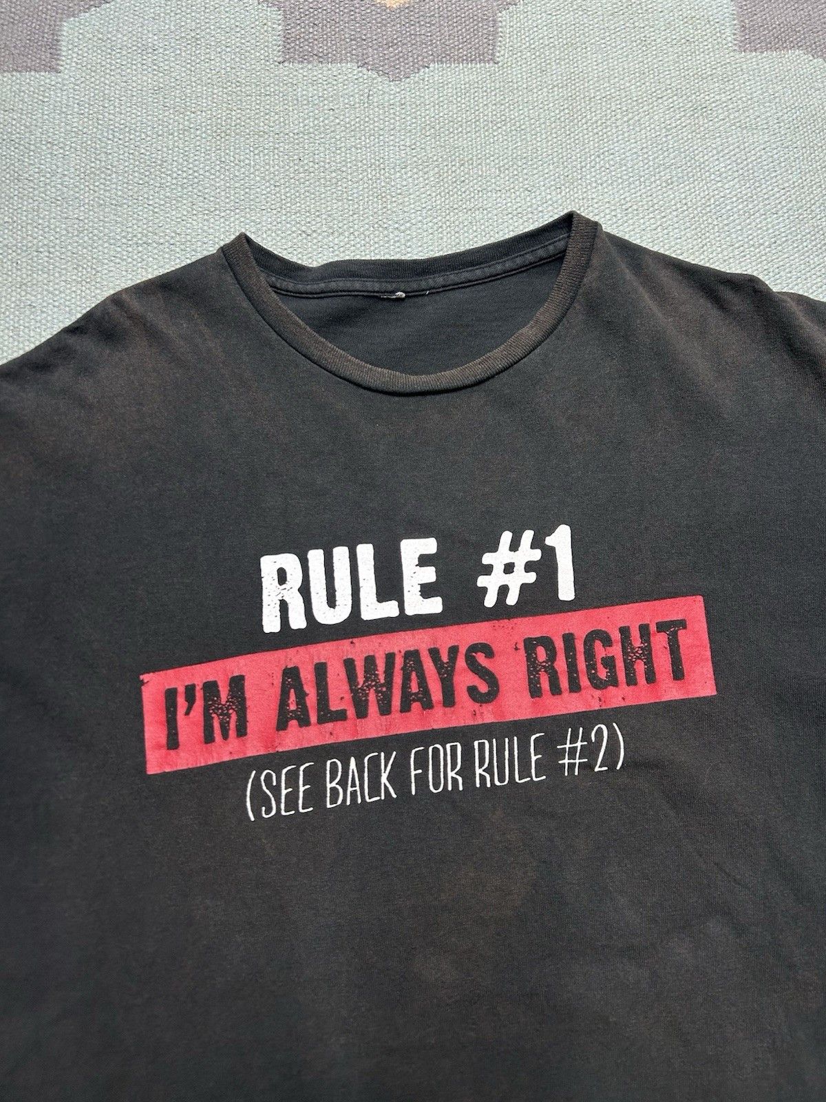 Vintage y2k t shirt rule #1 I’m always right hot topic faded L/XL Size US L / EU 52-54 / 3 - 3 Thumbnail