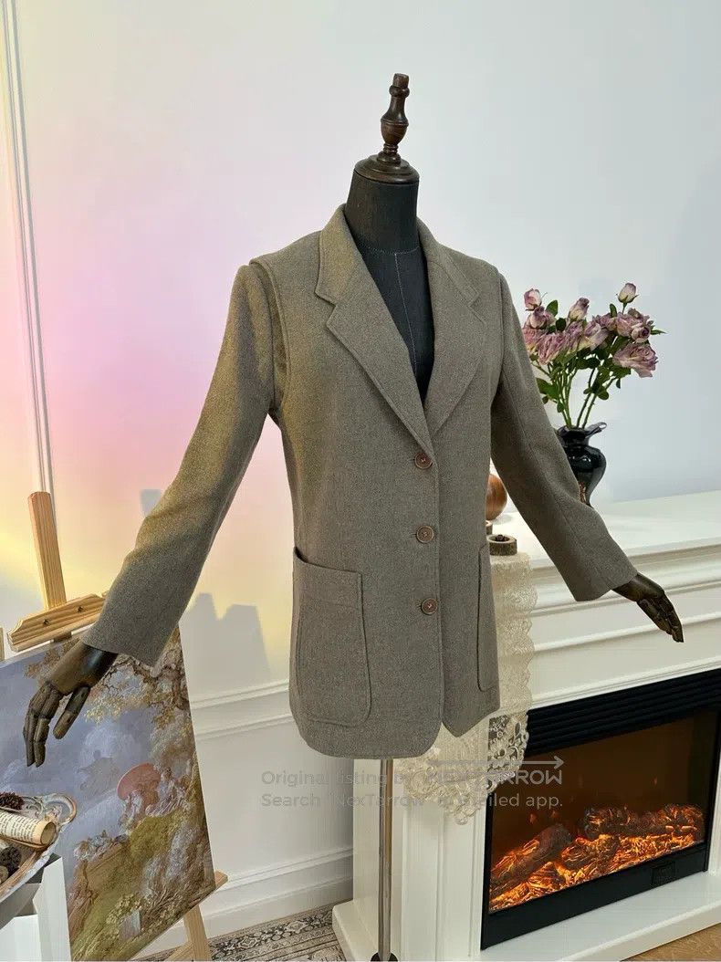 Hermes Women's Margiela Era Single Button Wool and Cashmer