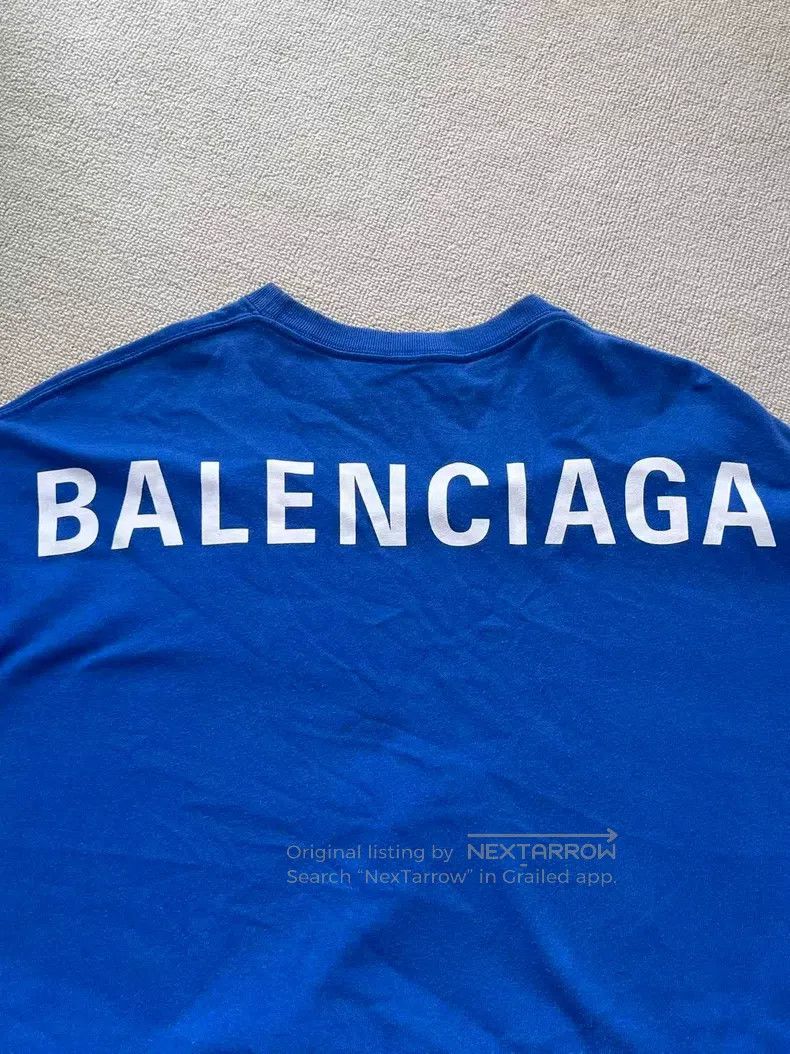Balenciaga Balenciaga Logo Print Round Neck Short Sleeve T-Shirt Regu Size US S / EU 44-46 / 1 - 3 Thumbnail