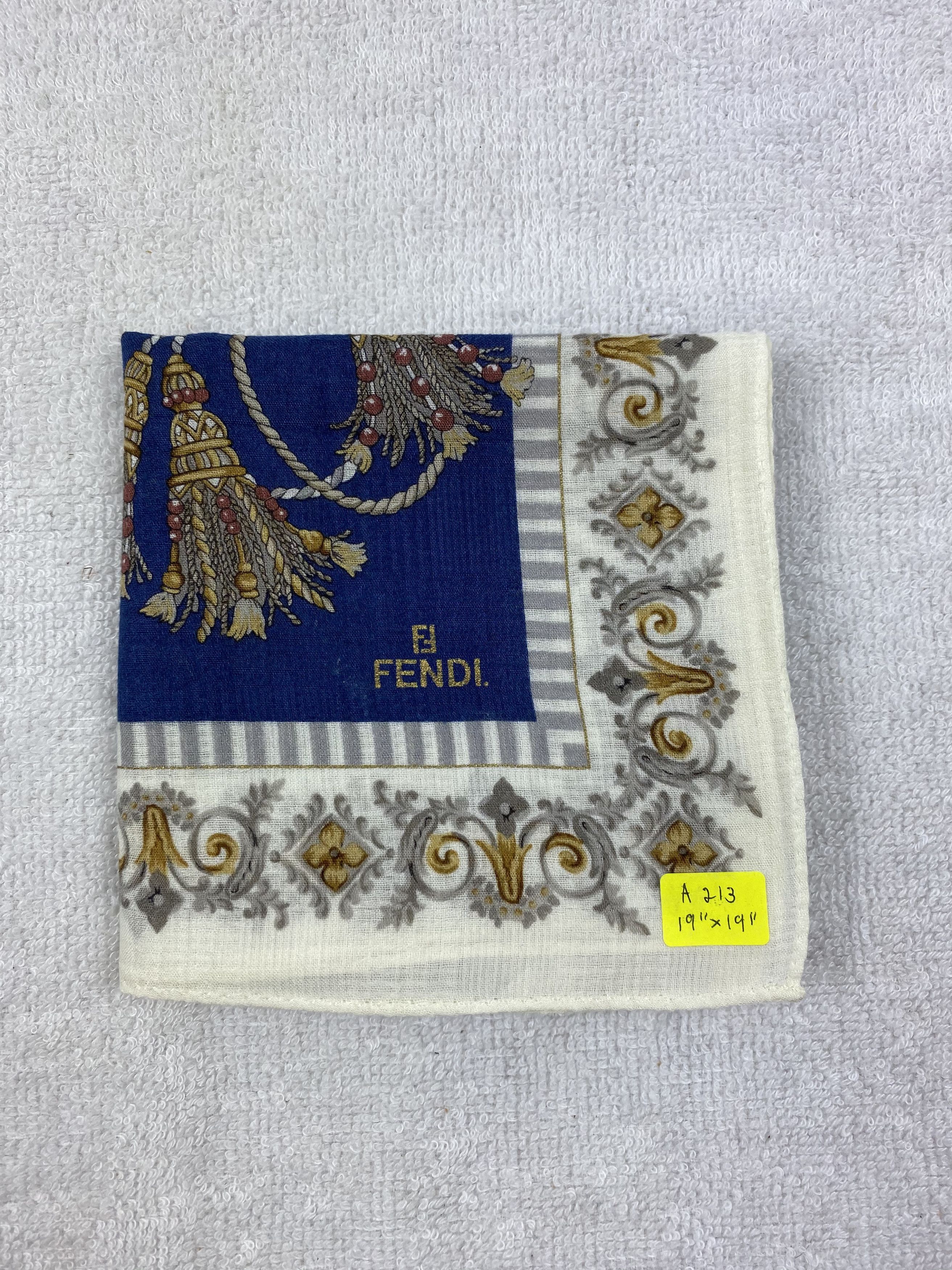 Vintage Fendi Bandana / Handkerchief / Neckerchief A213 Size ONE SIZE - 6 Thumbnail