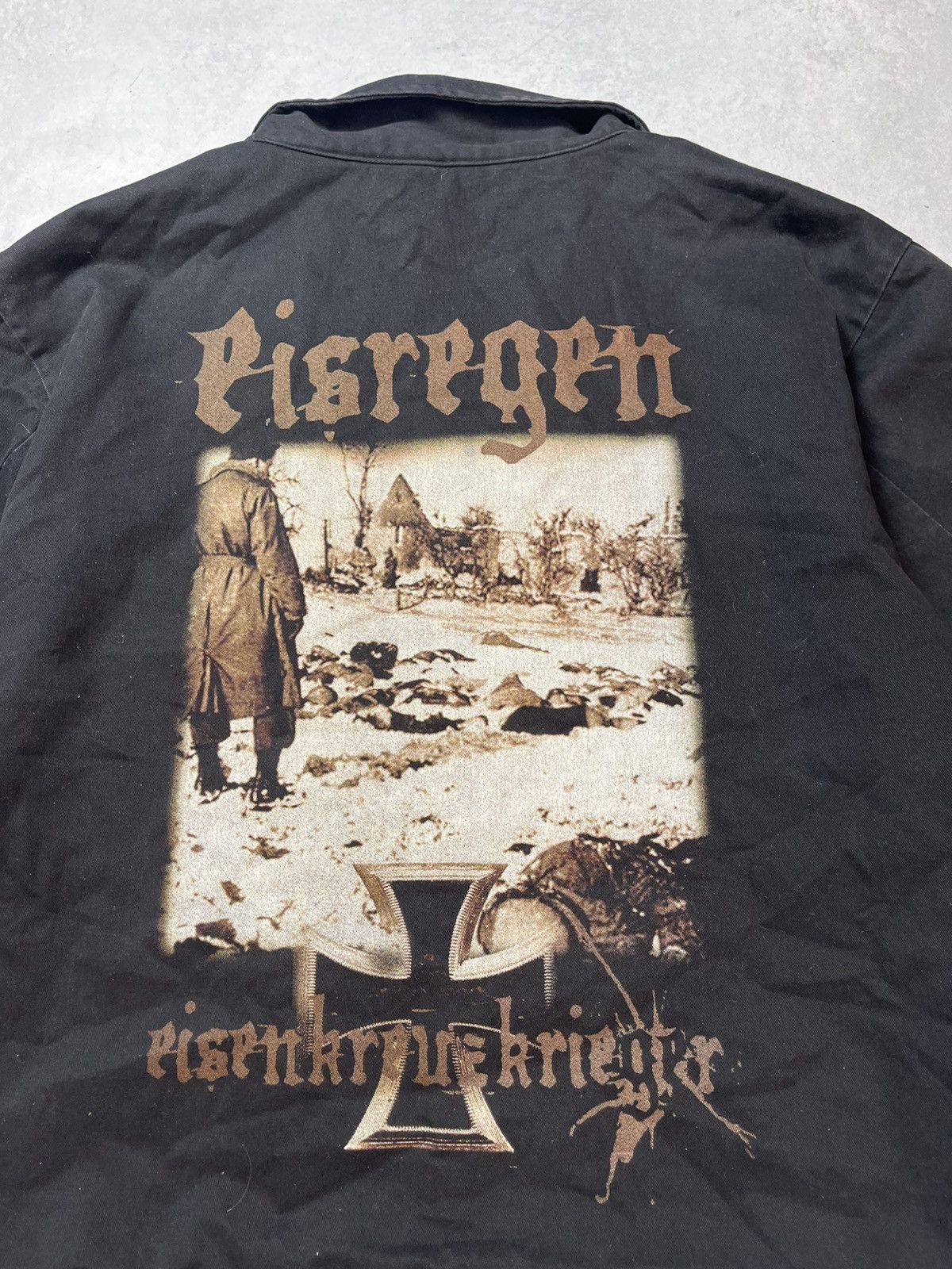 Vintage VERY RARE Eisregen Vintage Band Work Detroit Style Jacket Size US L / EU 52-54 / 3 - 3 Thumbnail