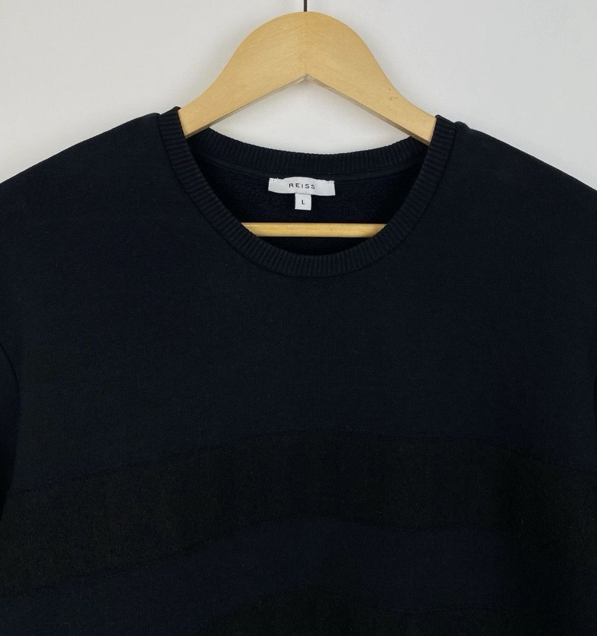 Reiss Reiss Alec Sweatshirt Crewneck Jumper Top Long Sleeve Black Size US L / EU 52-54 / 3 - 2 Thumbnail