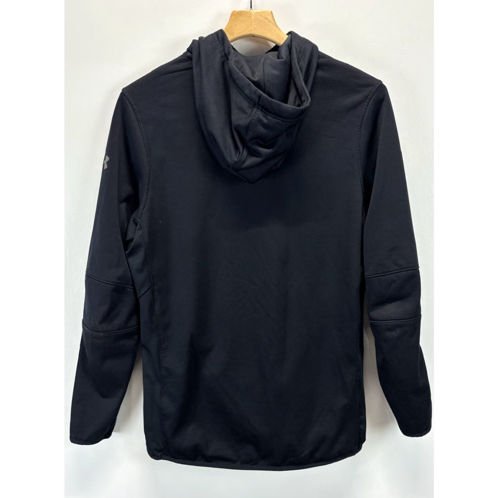 Under Armour Under Armour Hoodie Mens Small Black Coldgear Reactor Pullover Zipped Pockets Size US S / EU 44-46 / 1 - 3 Thumbnail