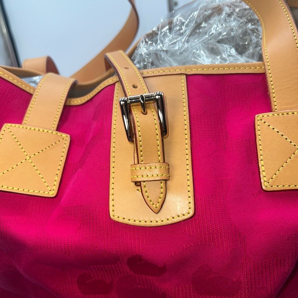 Dooney & Bourke Dooney & Bourke Large Canvas And Vachetta Leather Tote Bag Size ONE SIZE - 8 Thumbnail
