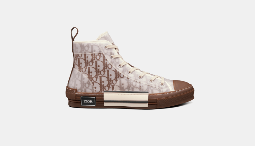 image of Birkenstock x Dior O1W1Db10224 B23 High Top Sneaker In Marron, Men's (Size 9)
