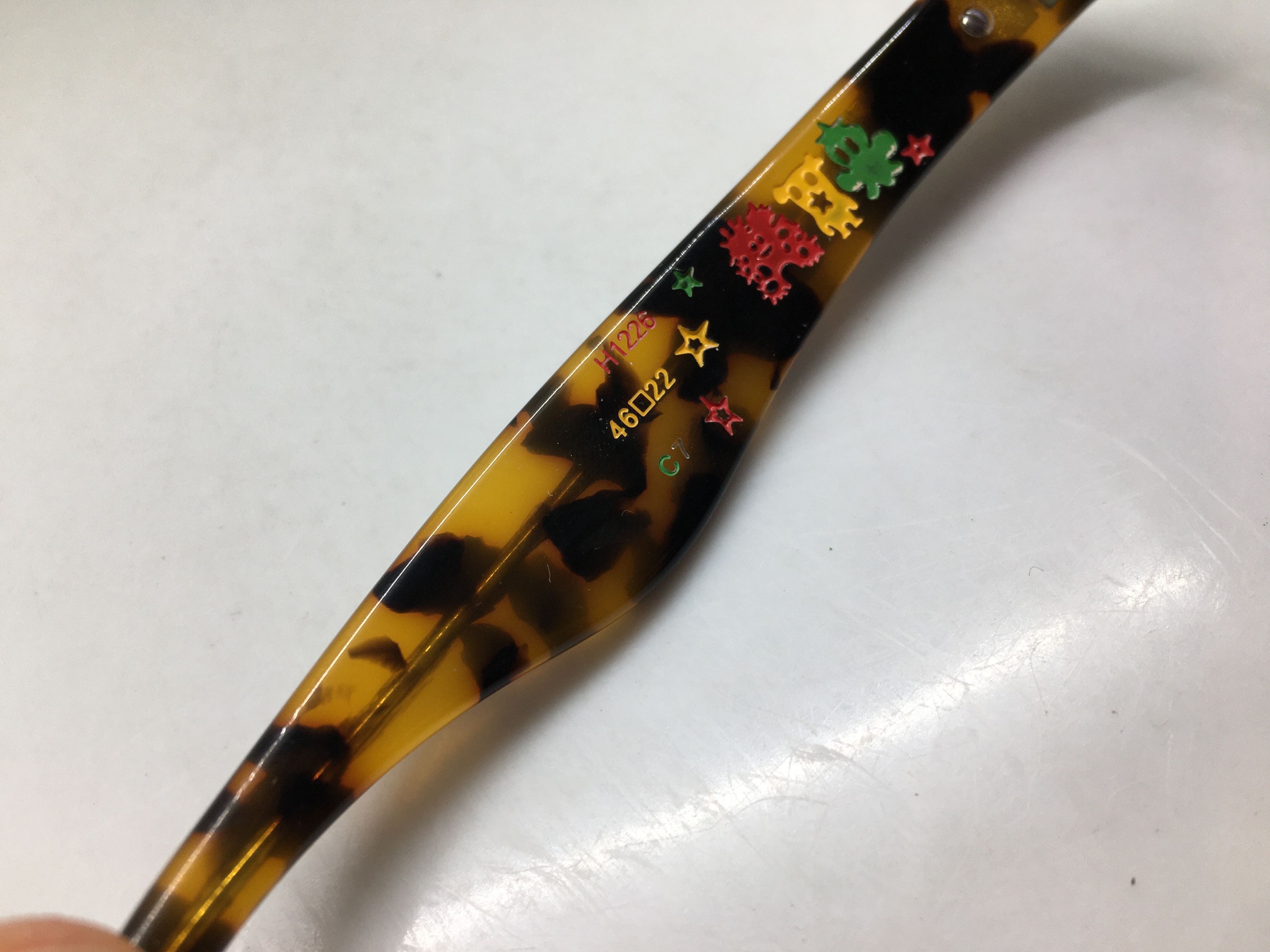 Vintage Vintage HUMAN SKULL H1226 Tortoise Sunglasses Frame Size ONE SIZE - 5 Thumbnail