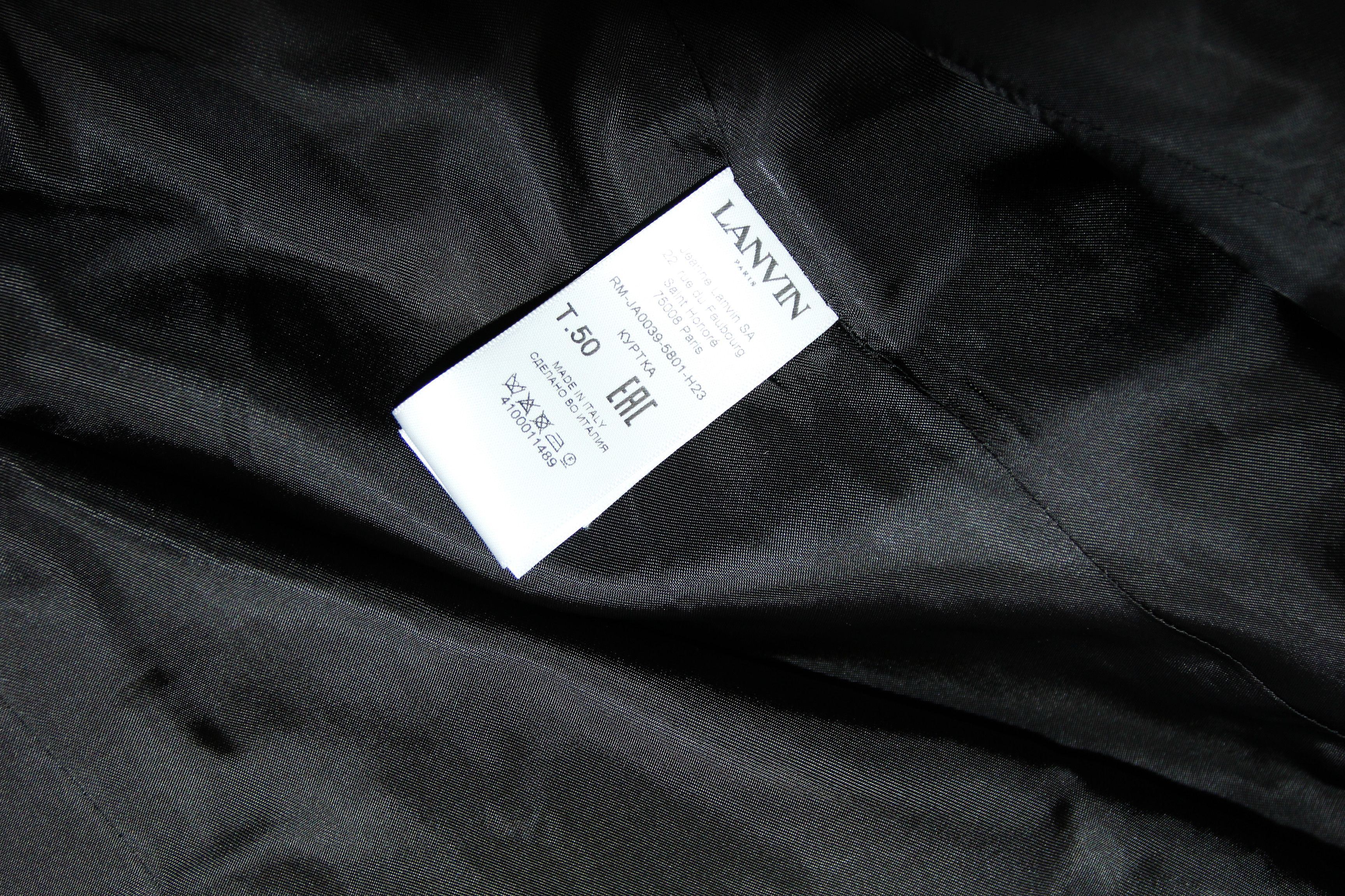 Lanvin BNWT AW23 LANVIN SHOULDER PADS SINGLE BREASTED JACKET 50 Size US M / EU 48-50 / 2 - 10 Thumbnail