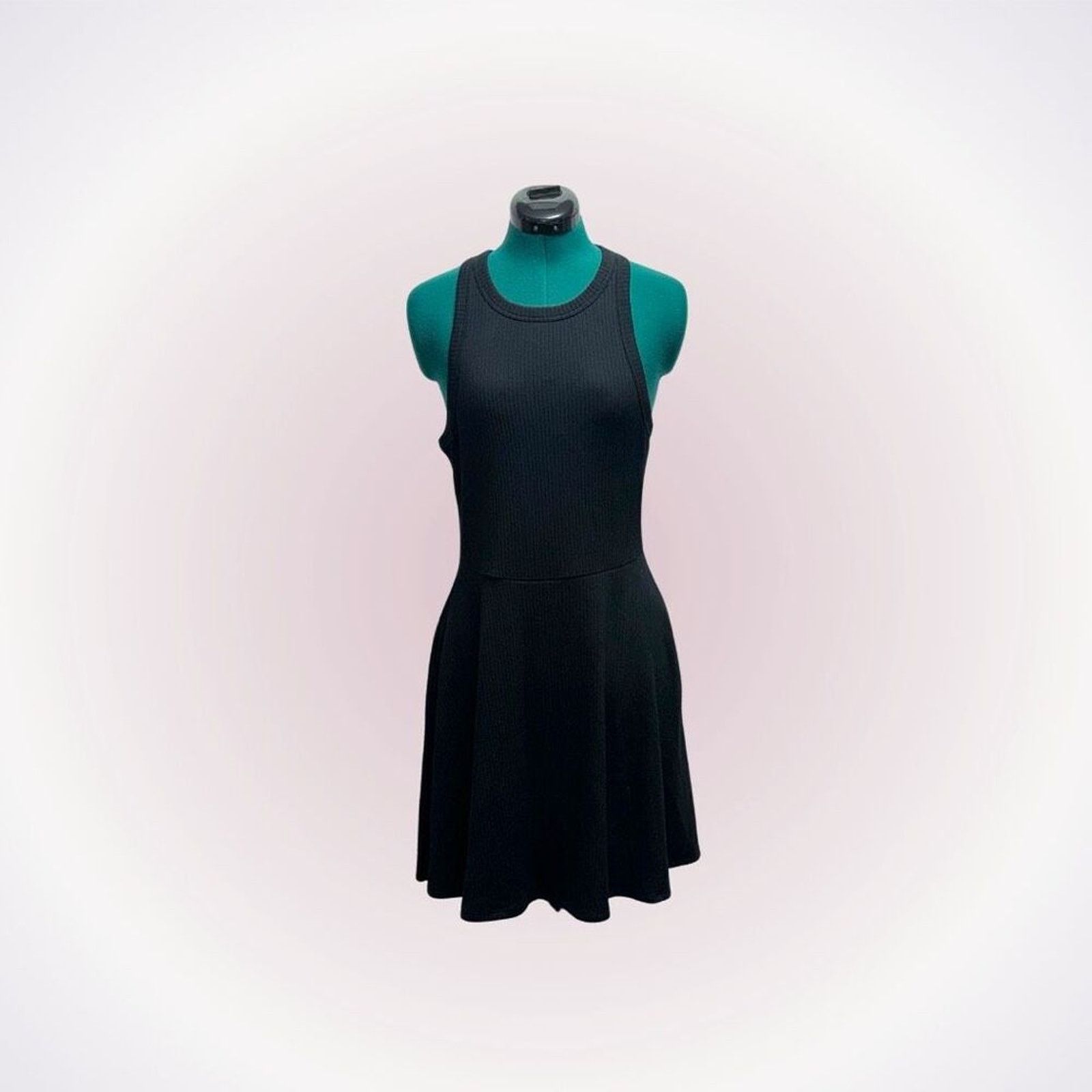 BP. BP Black Ribbed Sleeveless Dress | Sz M, NWT Size M / US 6-8 / IT 42-44 - 1 Thumbnail